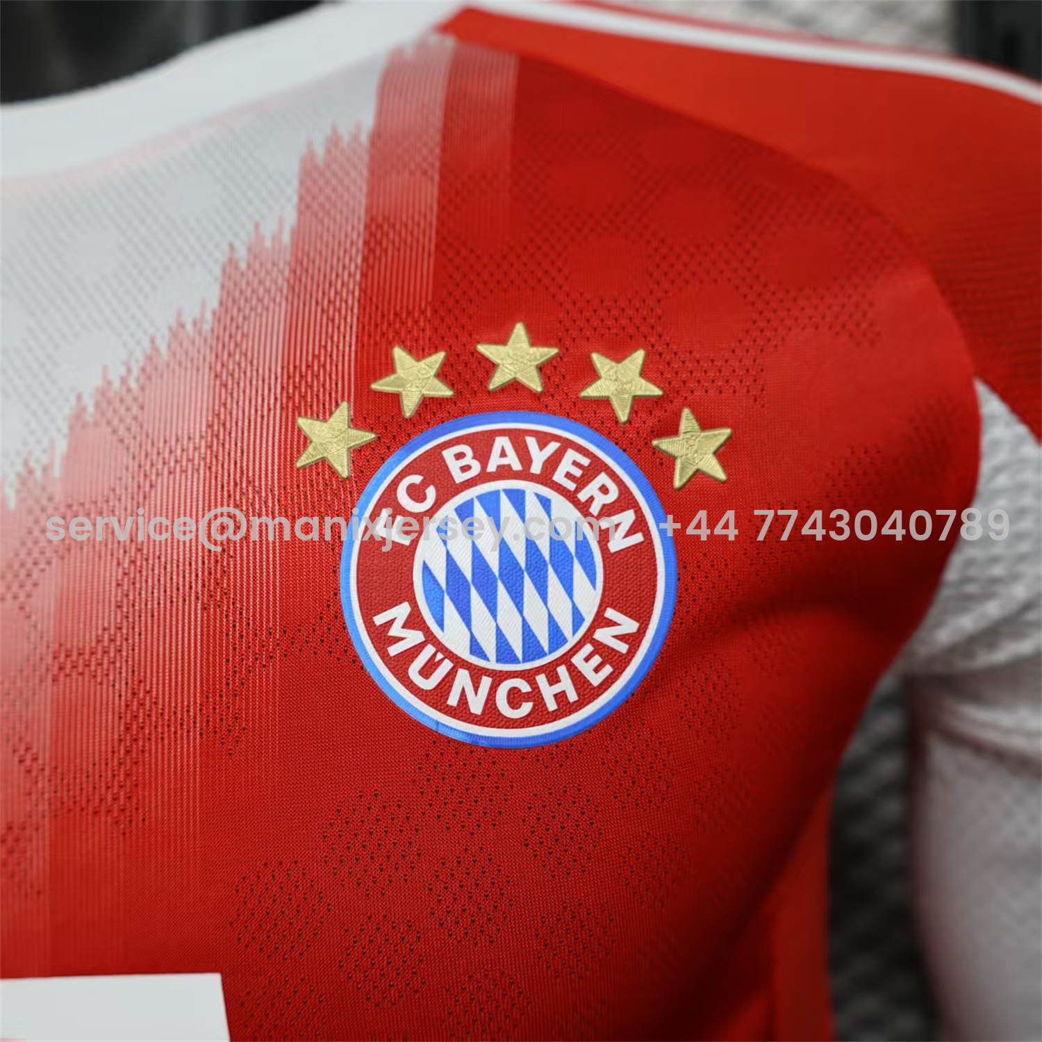 ManixJersey.com | Bayern Munich 25-26 Home Long Sleeves Jersey - Player Version -Customize Name, Number and Patch | Worldwide Shipping