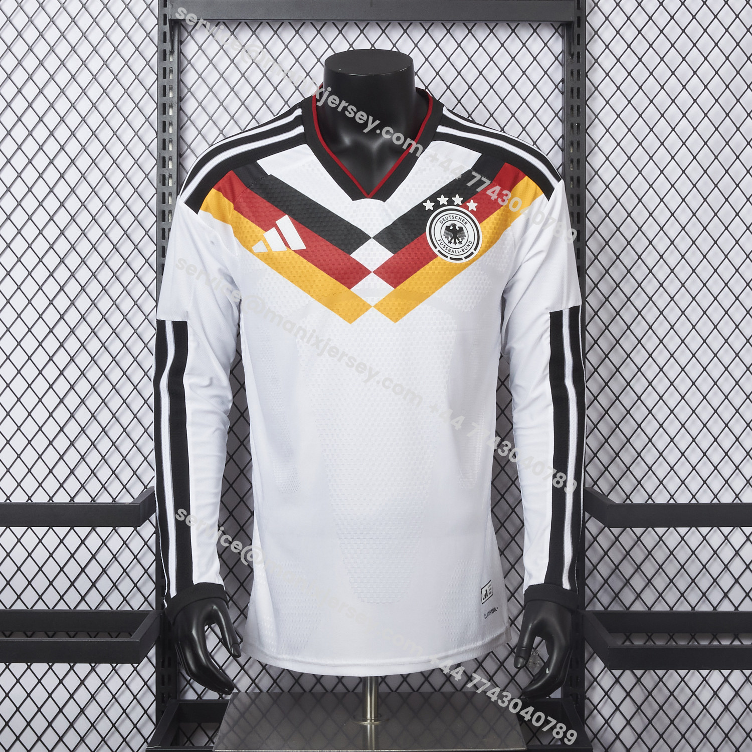 ManixJersey.com | Germany 25-26 Home (Informal-release Version) Long Sleeves Jersey - Player Version -Customize Name, Number and Patch | Worldwide Shipping