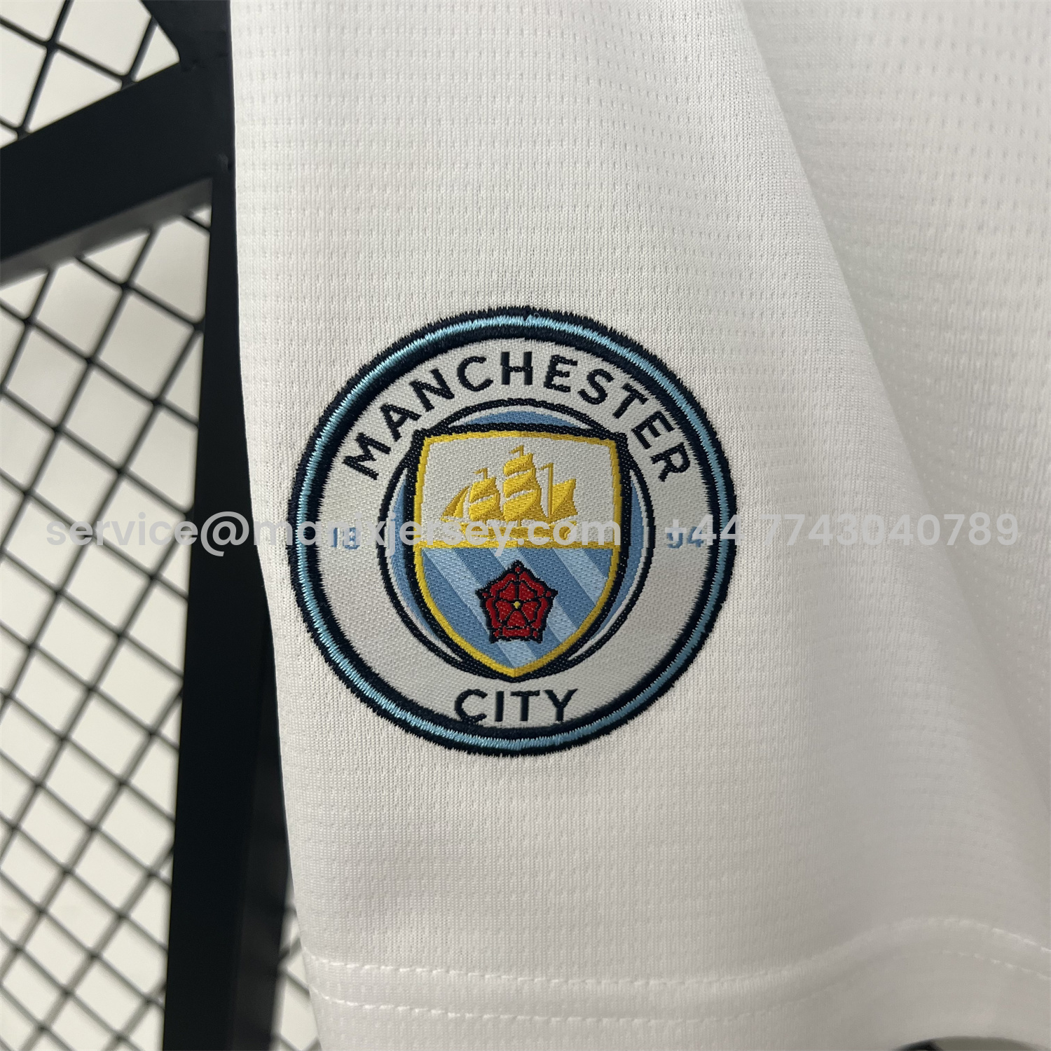 ManixJersey.com | Manchester City 25-26 Home White Shorts - Fans Version -Customize Name, Number and Patch | Worldwide Shipping