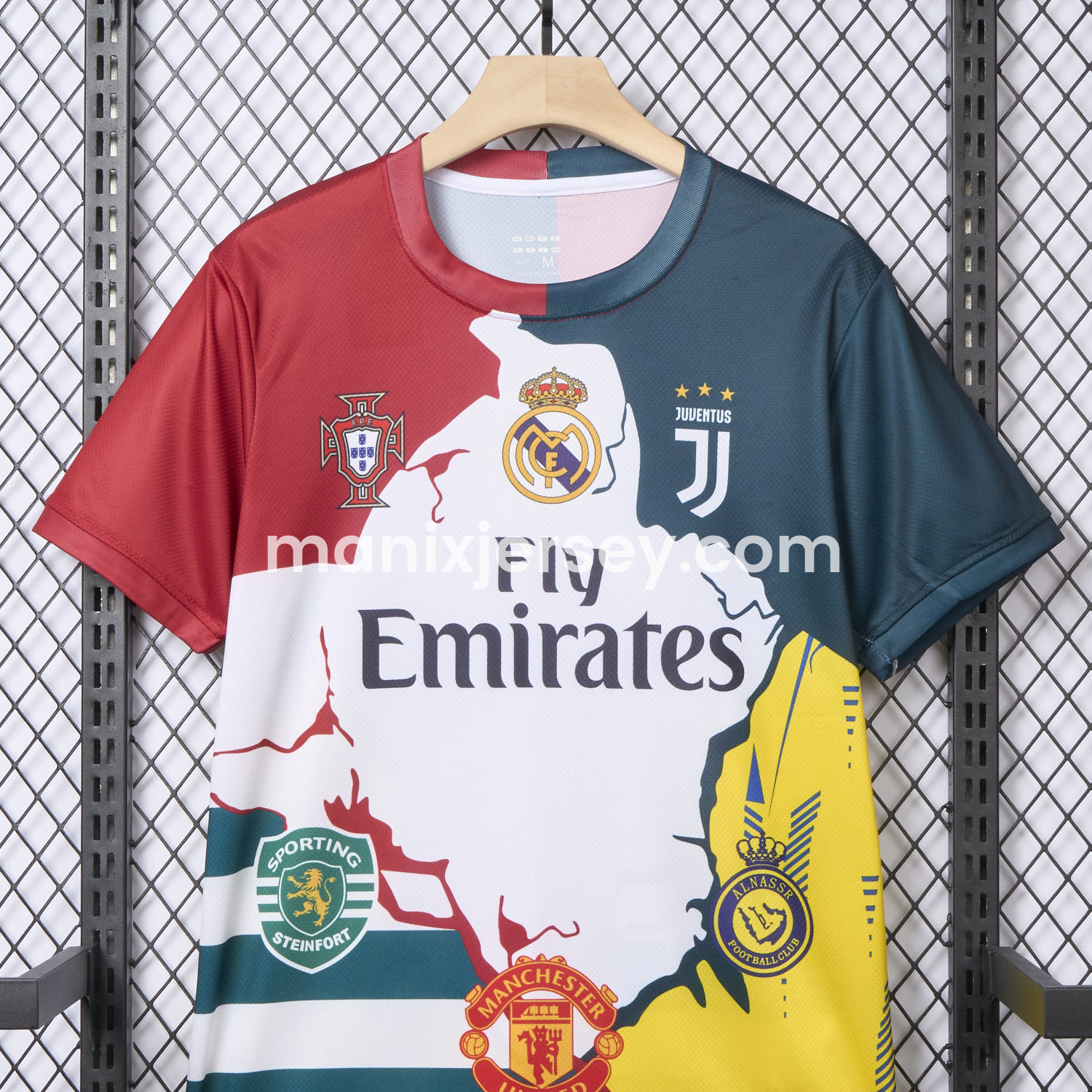ManixJersey.com | Cristiano Ronaldo Career Commemorative Jersey Real Madrid Juventus Portugal Manchester United Al Nassr Sporting CP - Fans Version -Customize Name, Number and Patch | Worldwide Shipping