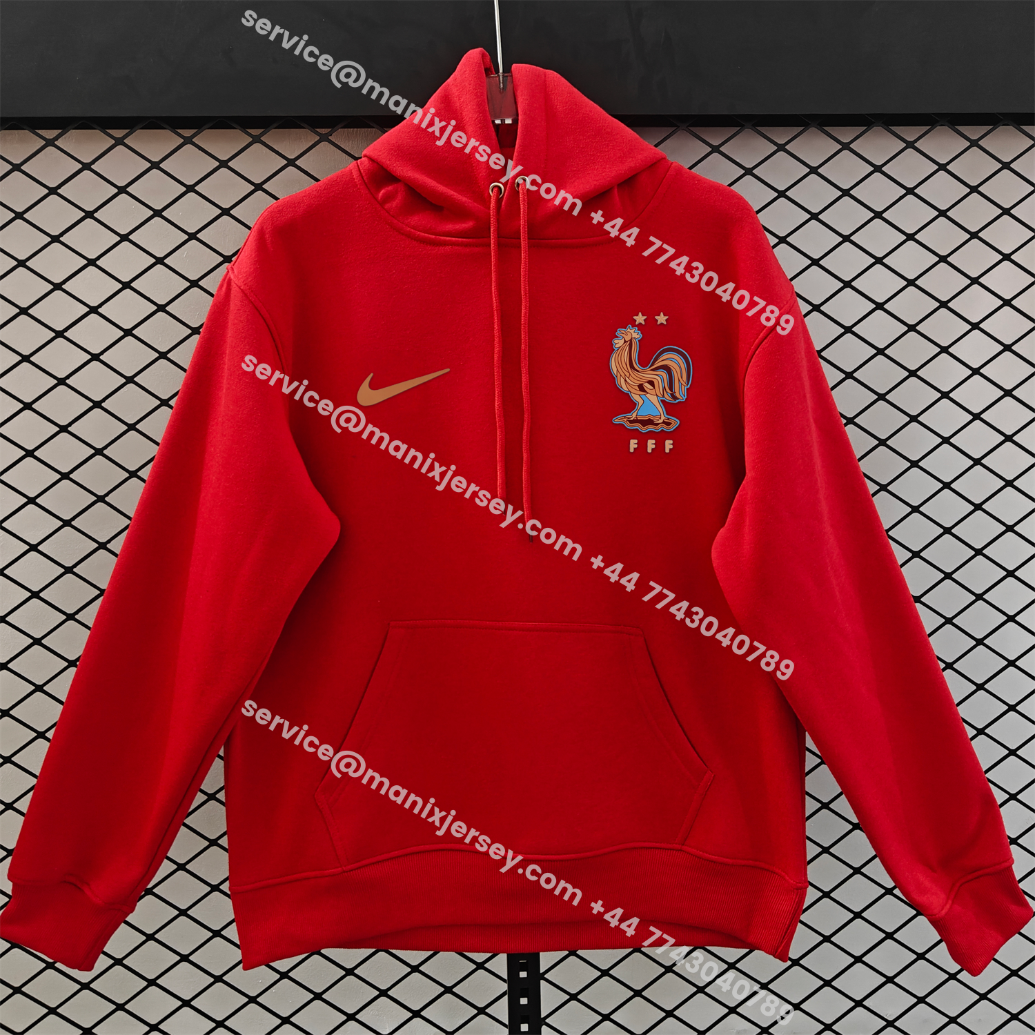 ManixJersey.com | France 2026 Home Unisex Pullover Hoodie -Customize Name, Number and Patch | Worldwide Shipping