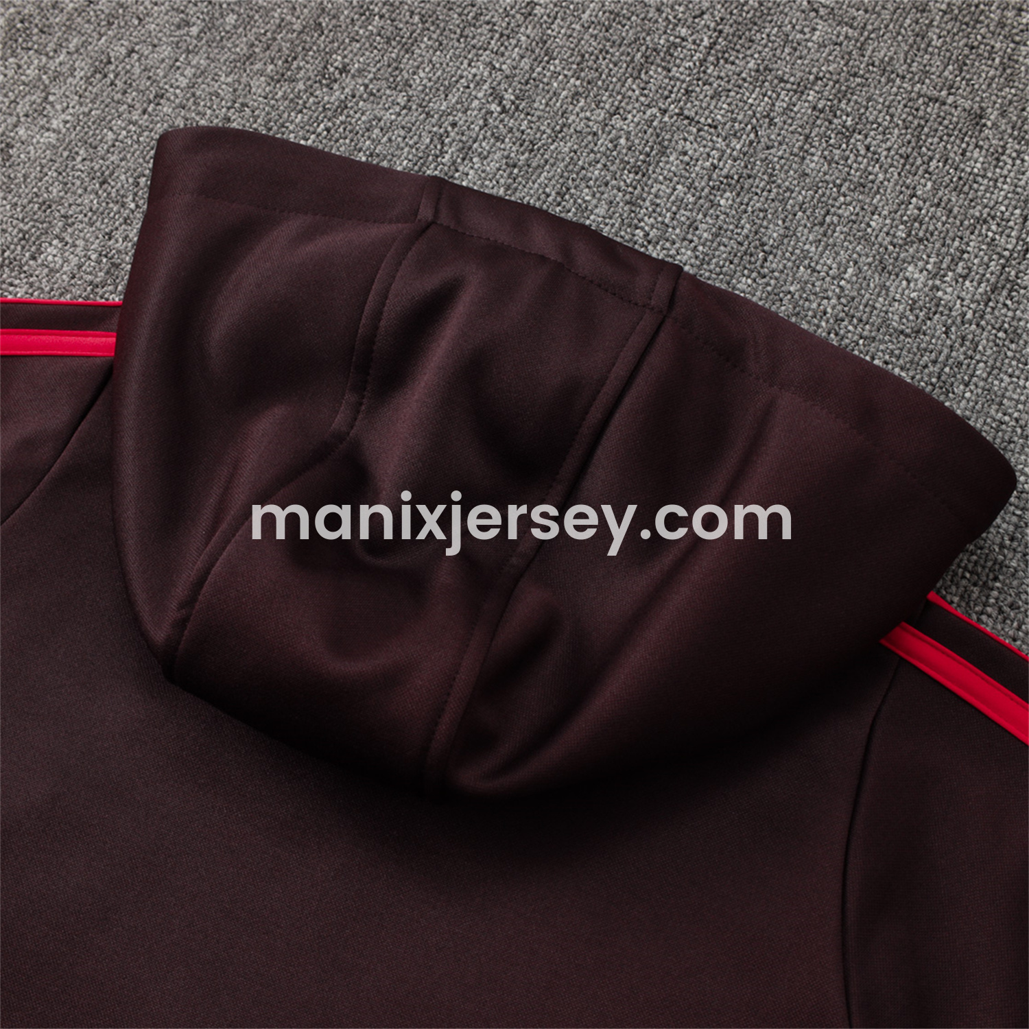 ManixJersey.com | Bayern Munich 24-25 Long Sleeve Training Set - Dark Red -Customize Name, Number and Patch | Worldwide Shipping