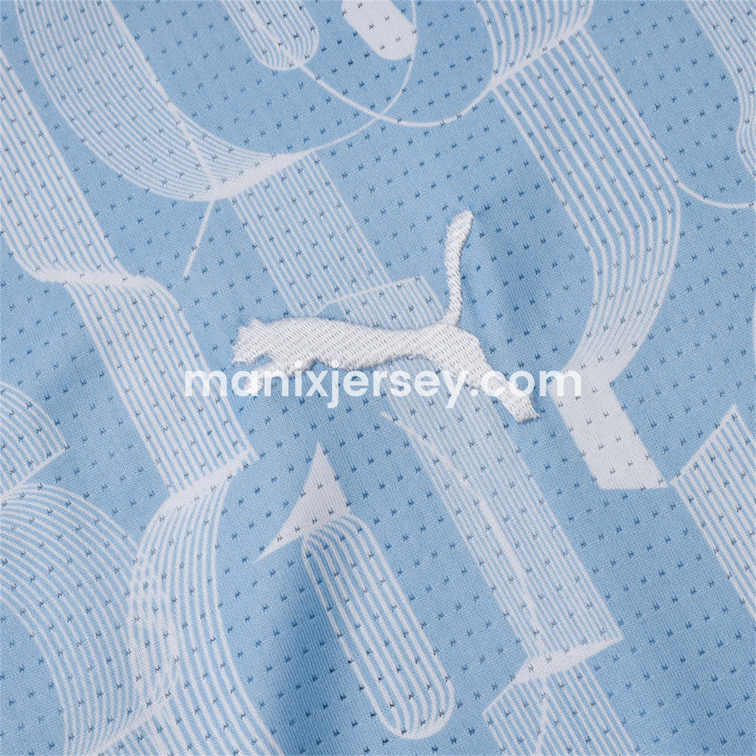 ManixJersey.com | Manchester City 24-25 Short-Sleeve Training Set - Light Blue -Customize Name, Number and Patch | Worldwide Shipping