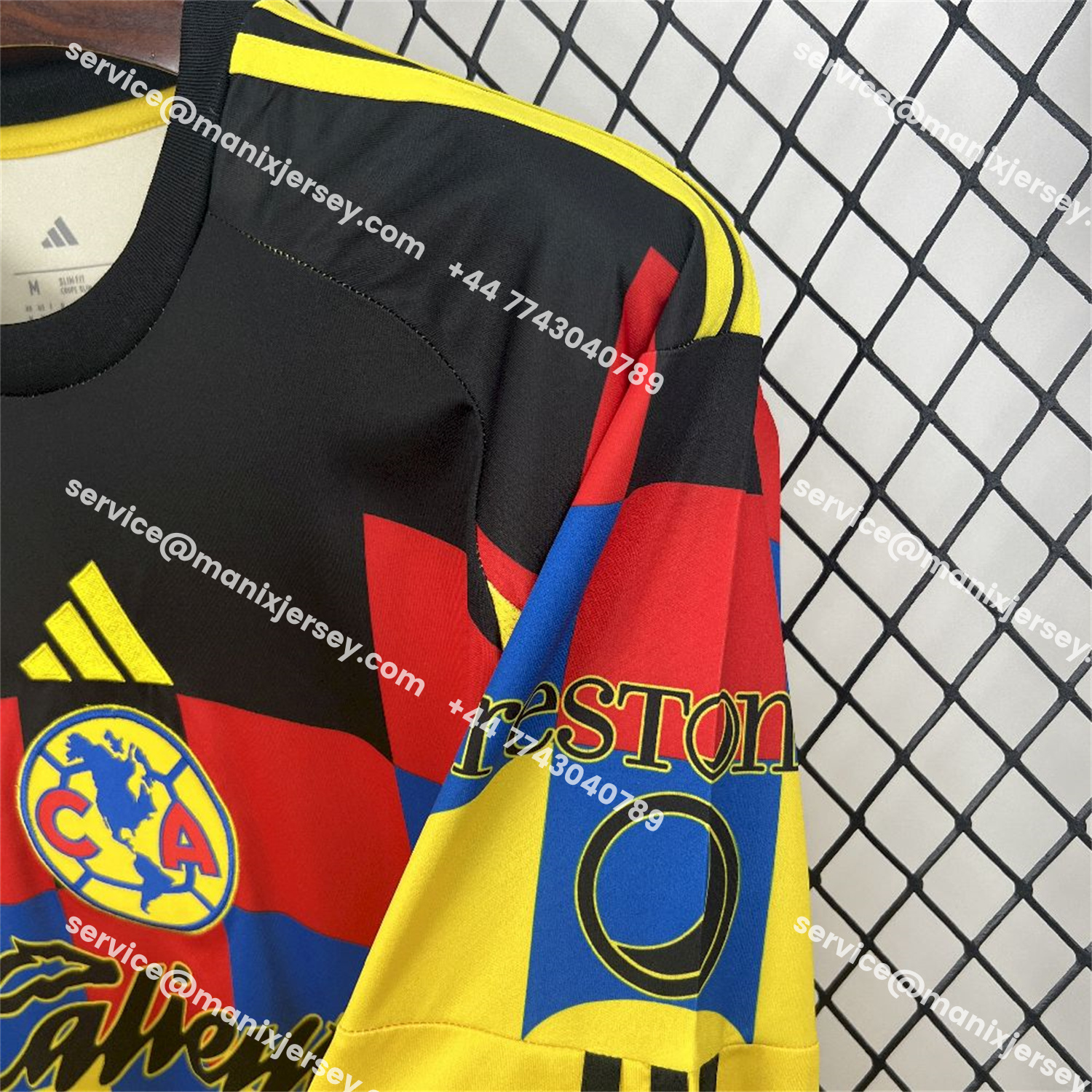 ManixJersey.com | Club América 25-26 Home Yellow Long Sleeves Jersey - Fans Version -Customize Name, Number and Patch | Worldwide Shipping