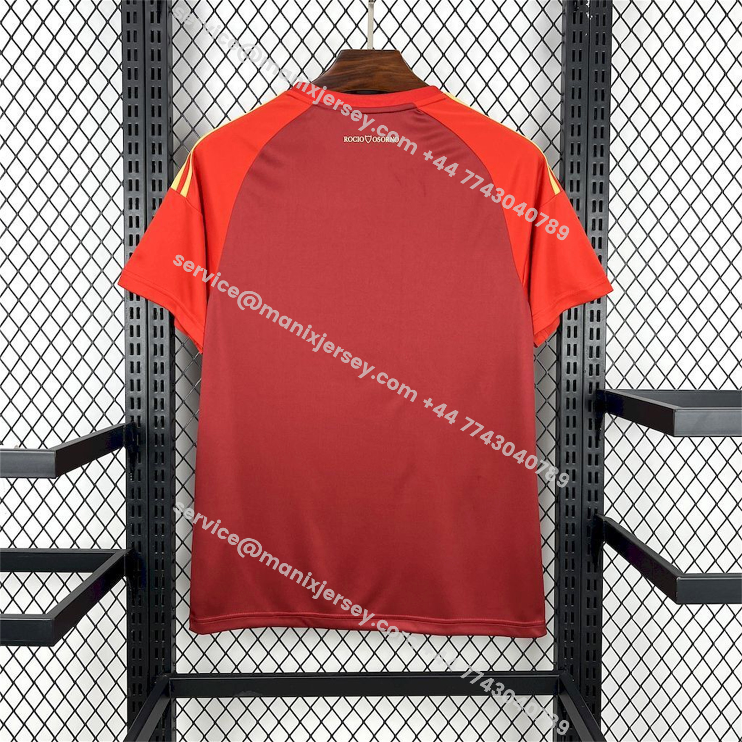 ManixJersey.com | Sevilla 25-26 Red Rose Special Jersey - Fans Version -Customize Name, Number and Patch | Worldwide Shipping