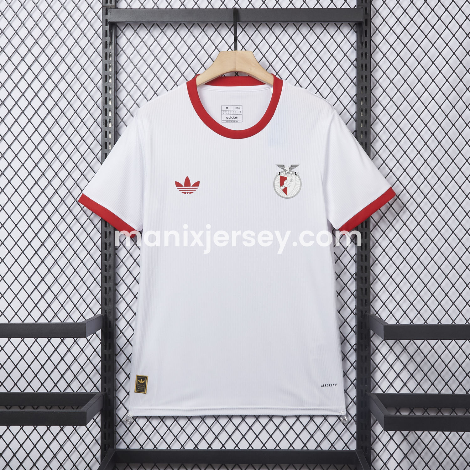 ManixJersey.com | Benfica 25-26 White Anniversary Jersey - Fans Version -Customize Name, Number and Patch | Worldwide Shipping