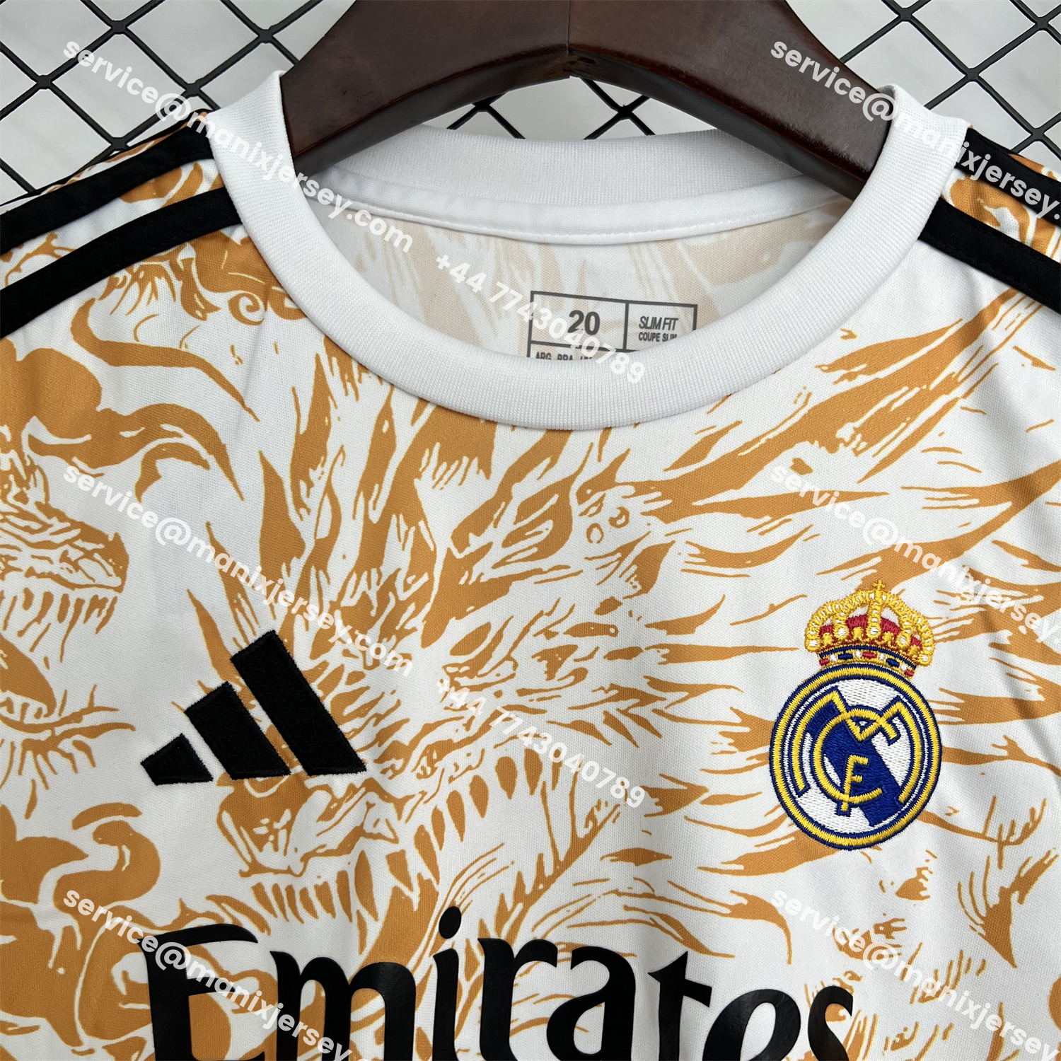 ManixJersey.com | Real Madrid 25-26 Orange And Black Dragon Special Kids Kit -Customize Name, Number and Patch | Worldwide Shipping