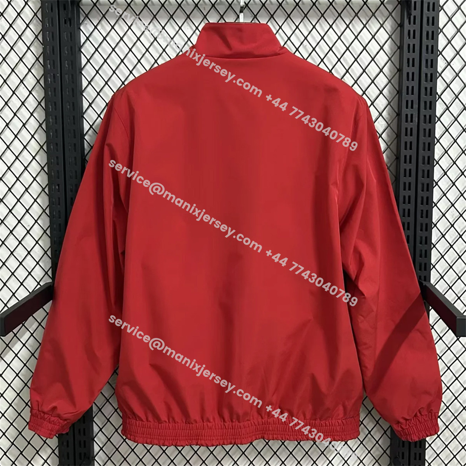 ManixJersey.com | Spain 2026 Pre-Match Double Sided Reversible Windbreaker - Red -Customize Name, Number and Patch | Worldwide Shipping