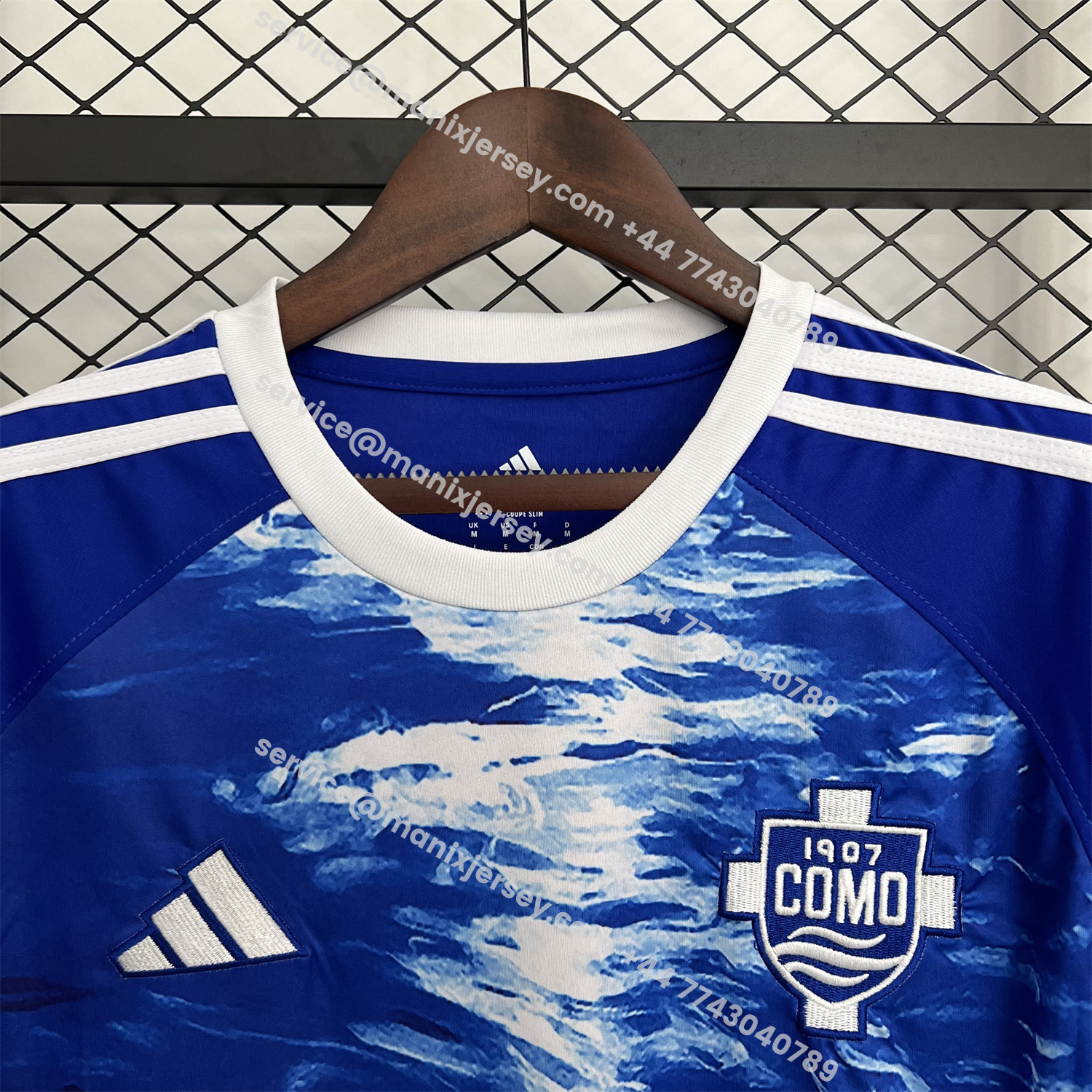 ManixJersey.com | Como 25-26 Home Jersey - Fans Version -Customize Name, Number and Patch | Worldwide Shipping