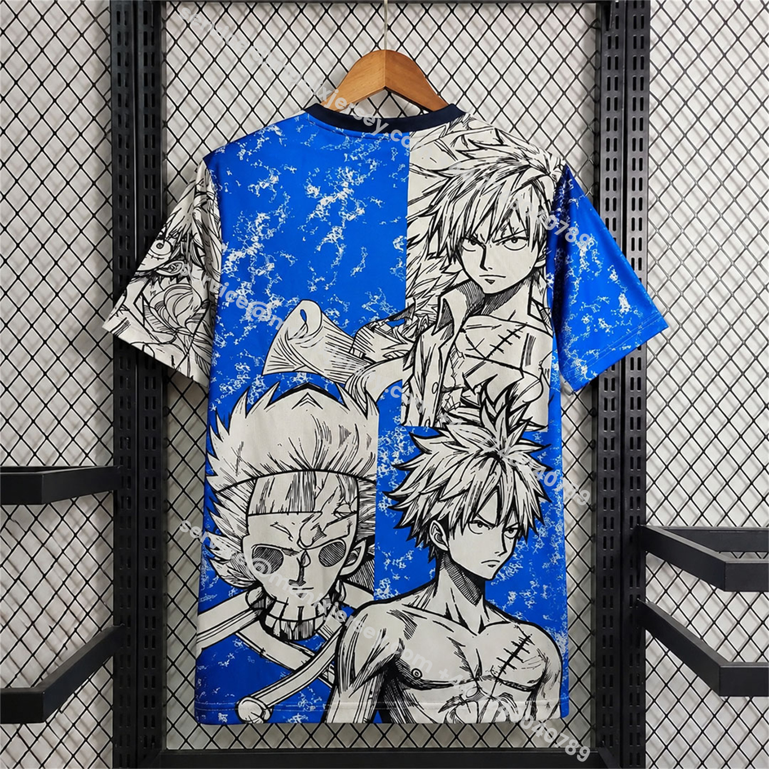 Japan 2026 Scar Luffy Blue White Special Jersey - Fans Version:football jersey mysite: unitedjerseyfootball 邓江浪:football