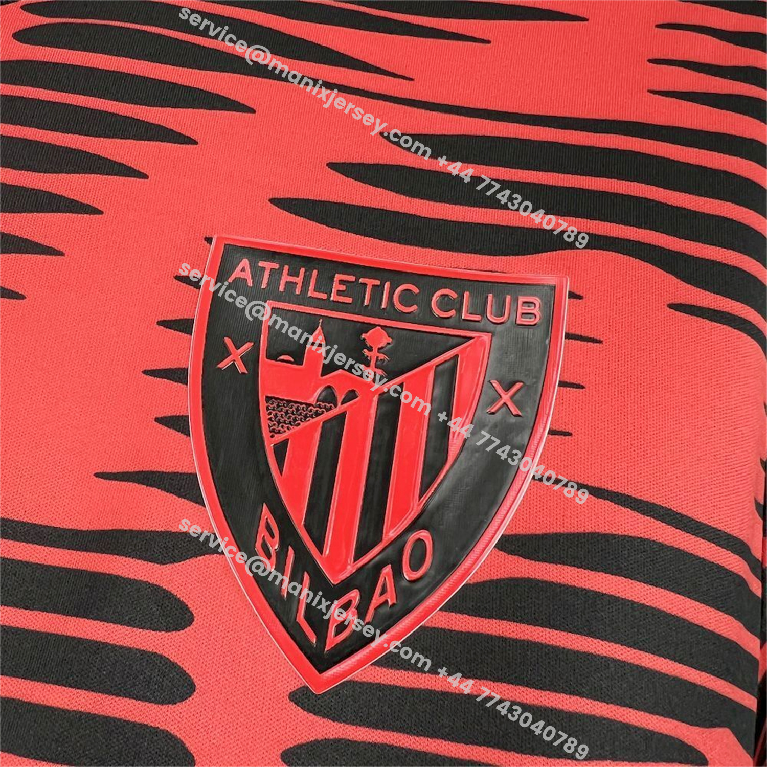 ManixJersey.com | Athletic Bilbao 25-26 Red Pre-Match Jersey - Fans Version -Customize Name, Number and Patch | Worldwide Shipping