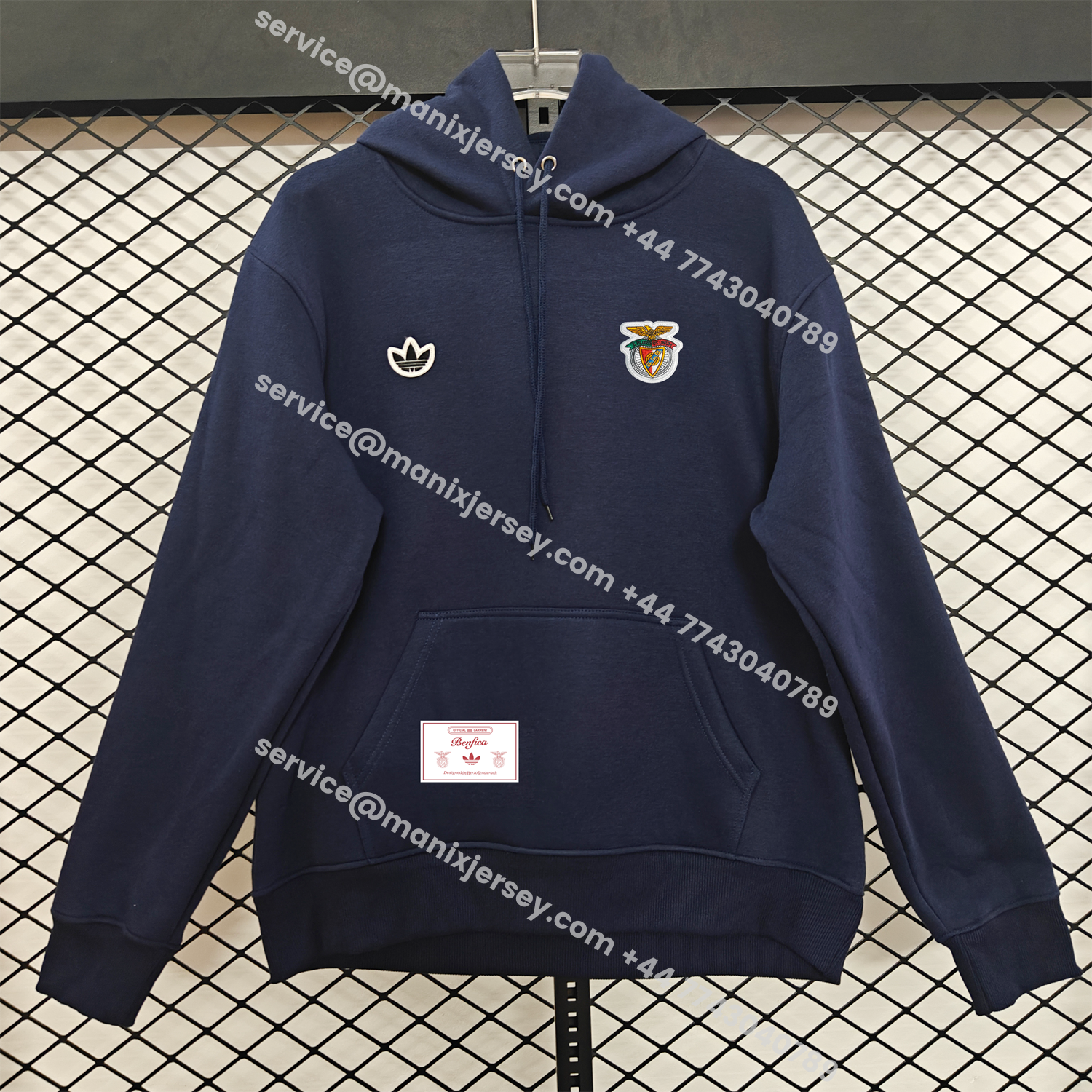 ManixJersey.com | Benfica 25-26 Originals Terrace Icon Unisex Pullover Hoodie -Customize Name, Number and Patch | Worldwide Shipping