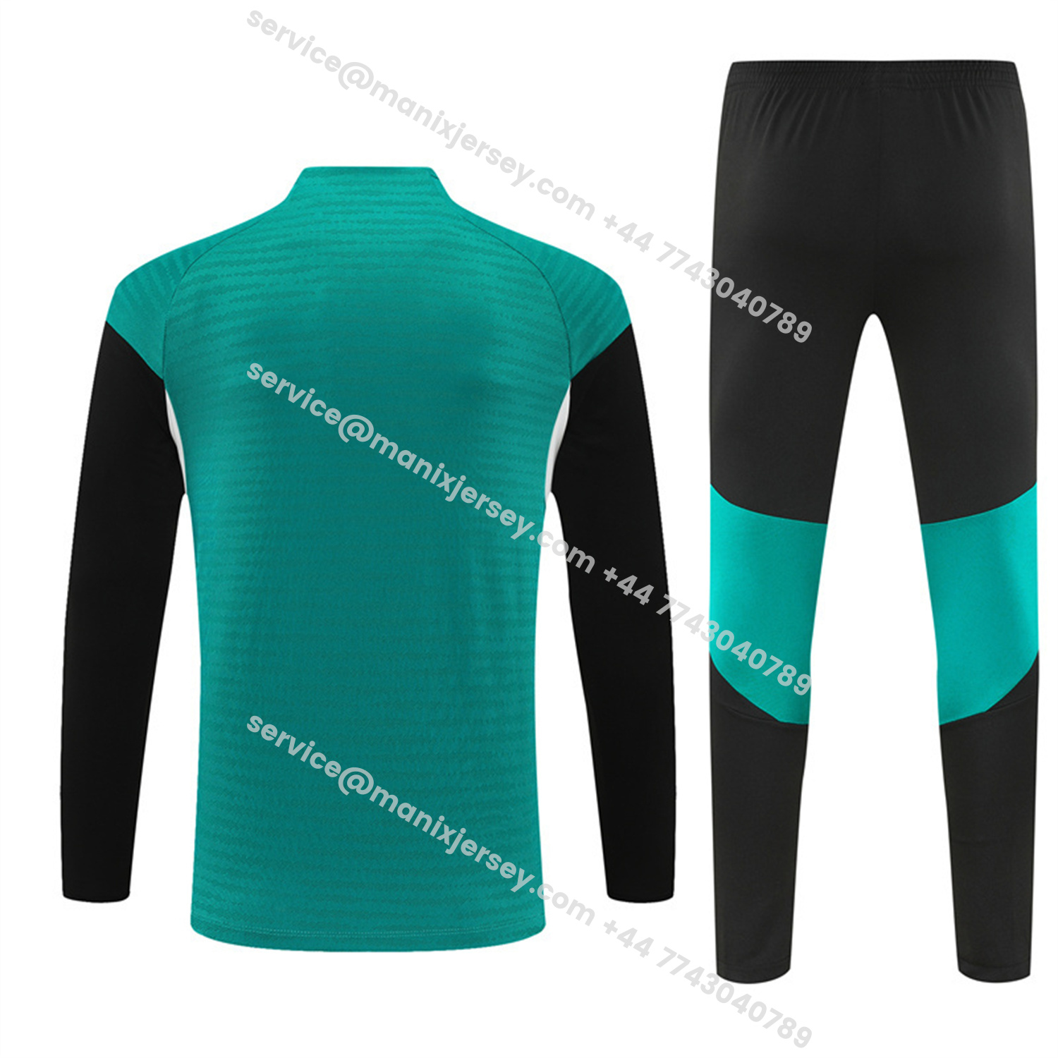 ManixJersey.com | Liver.pool 25-26 Kids Long Sleeve Training Set - Player Version - Green Top and Black Pants -Customize Name, Number and Patch | Worldwide Shipping