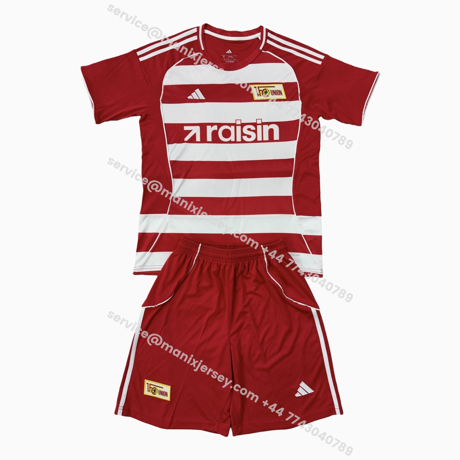 ManixJersey.com | Union Berlin 25-26 Home Men's Adult Jersey Set - Fans Version -Customize Name, Number and Patch | Worldwide Shipping