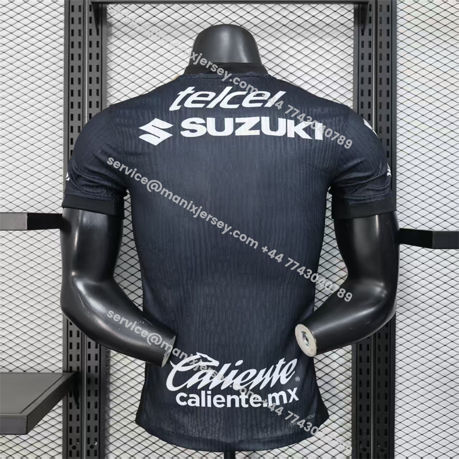 ManixJersey.com | Pumas UNAM 25-26 Black Goalkeeper Jersey - Player Version -Customize Name, Number and Patch | Worldwide Shipping