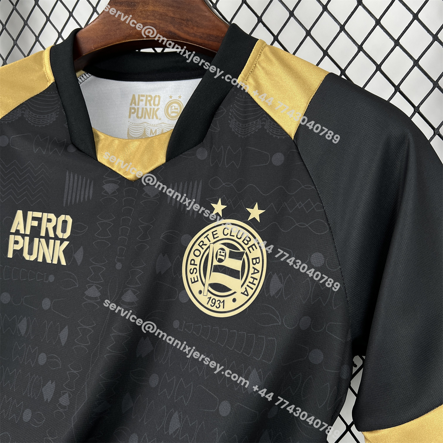 ManixJersey.com | Bahia 25-26 November AFROPUNK Black Jersey - Fans Version -Customize Name, Number and Patch | Worldwide Shipping