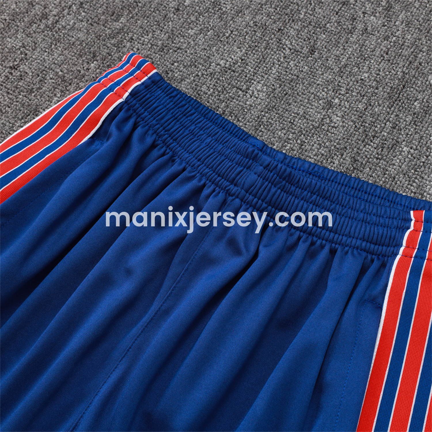 ManixJersey.com | Arsenal 25-26 Throwback Trefoil Vest Training Set - Royal Blue Vest and Shorts -Customize Name, Number and Patch | Worldwide Shipping