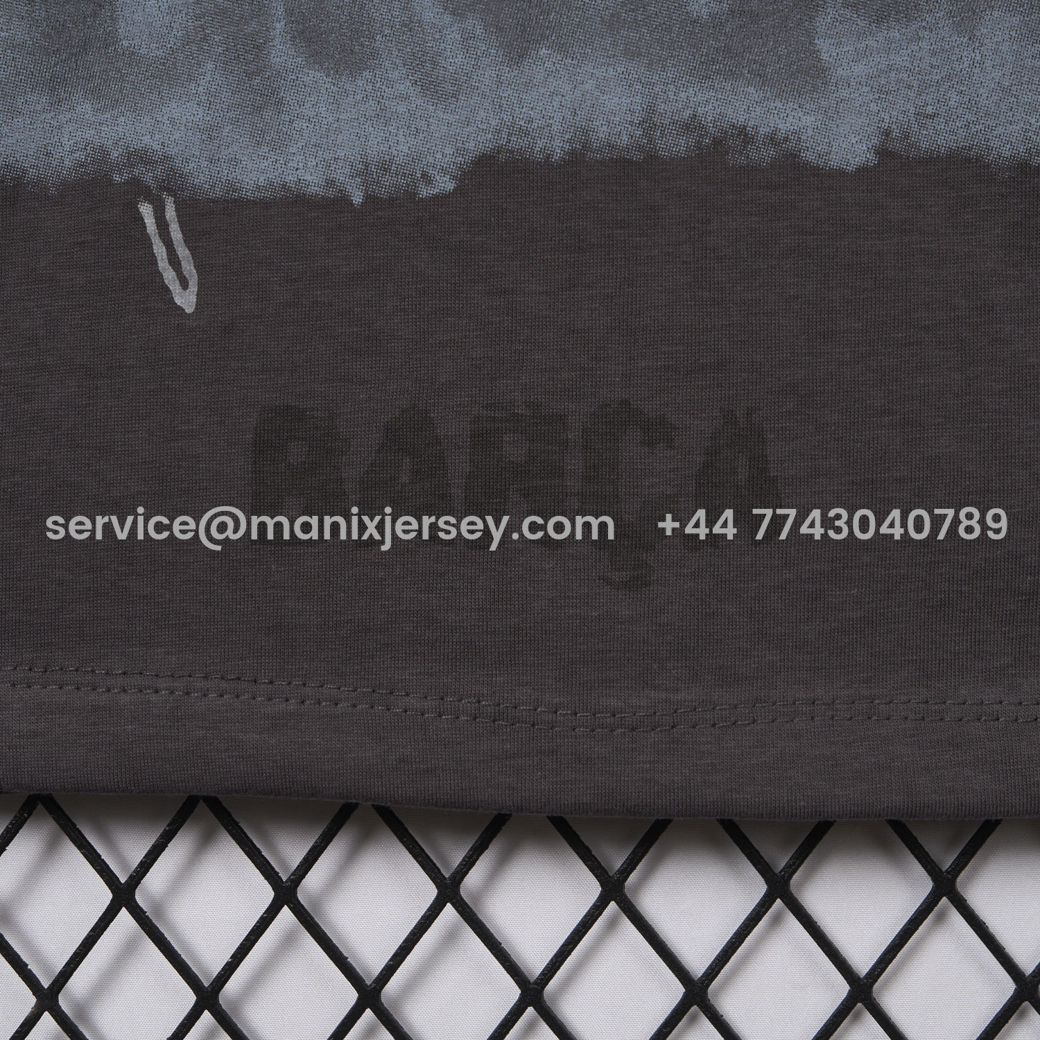 ManixJersey.com | Barcelona x Travis Scott 24-25 Football Eagle Pattern Dark Grey T-shirt -Customize Name, Number and Patch | Worldwide Shipping