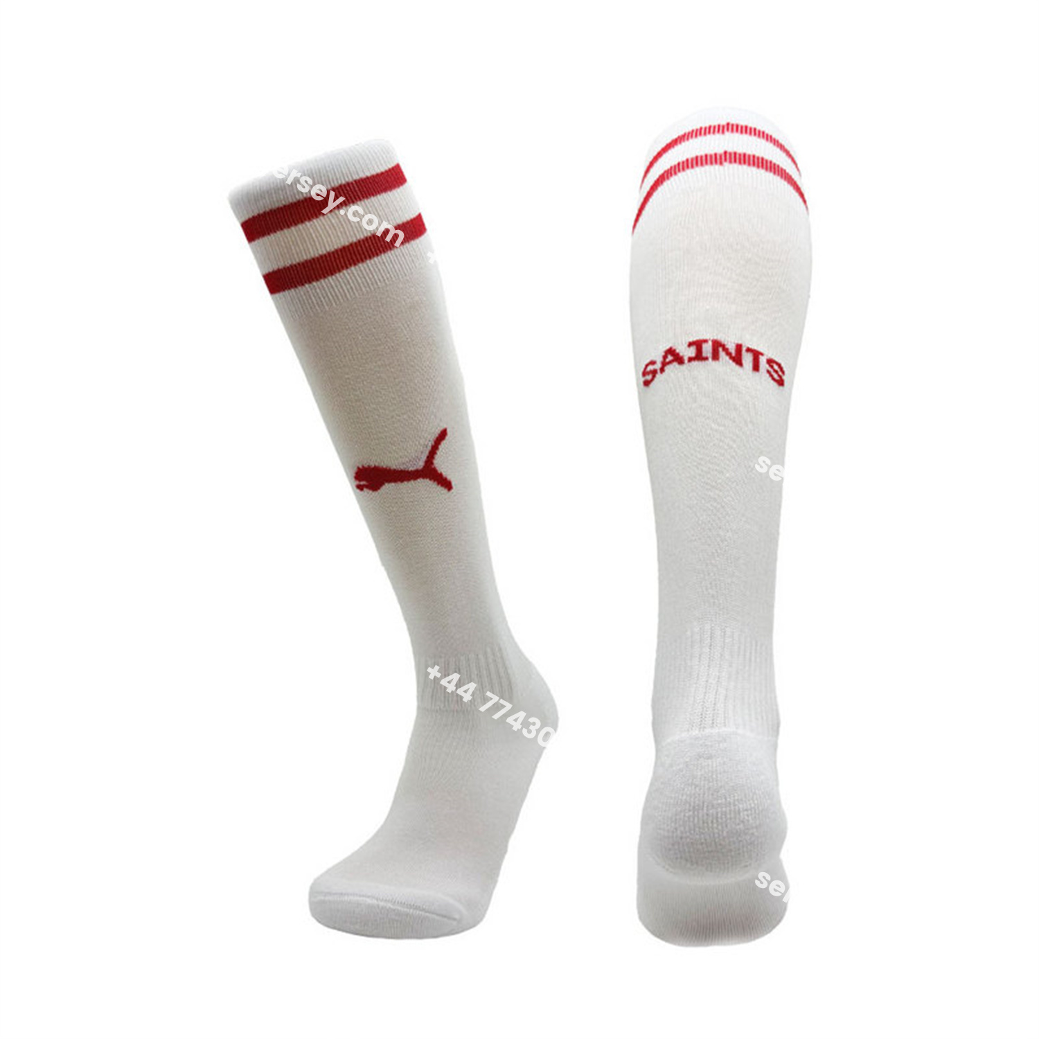 ManixJersey.com | Southampton 25-26 Home Socks - White -Customize Name, Number and Patch | Worldwide Shipping