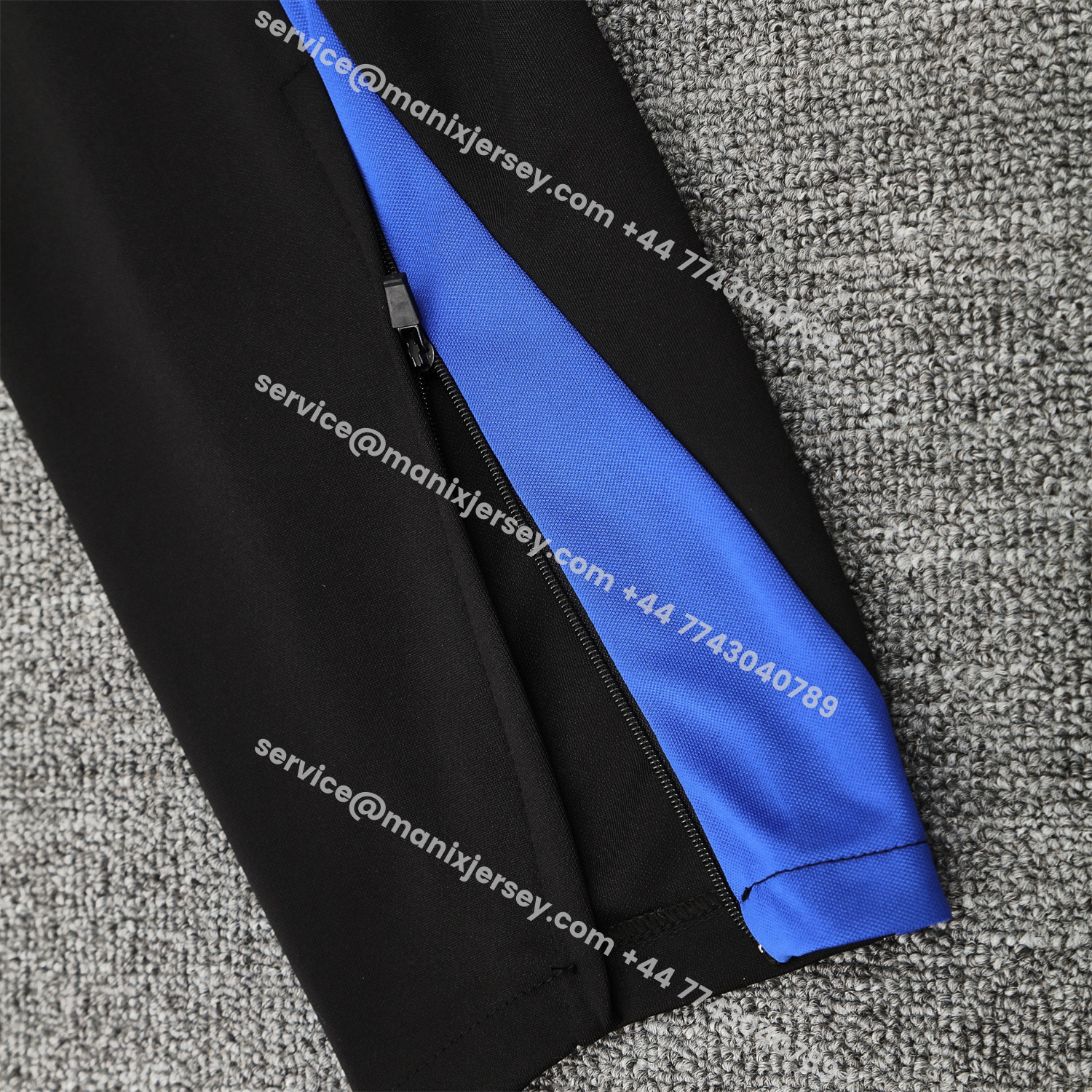 ManixJersey.com | Barcelona 25-26 Training Hoodie Set - Blue Green Hoodie and Black Pants -Customize Name, Number and Patch | Worldwide Shipping