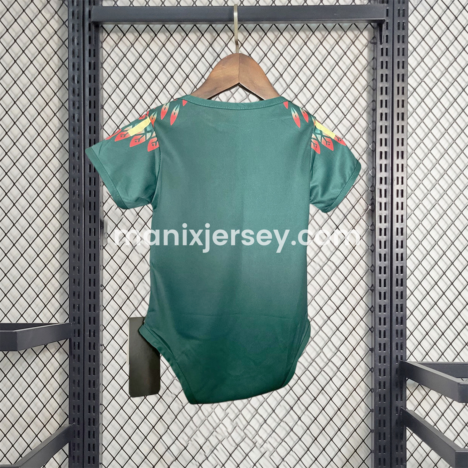 ManixJersey.com | Mexico 2025 Gold Cup Golden Eagle Green Baby Crawling Suit -Customize Name, Number and Patch | Worldwide Shipping