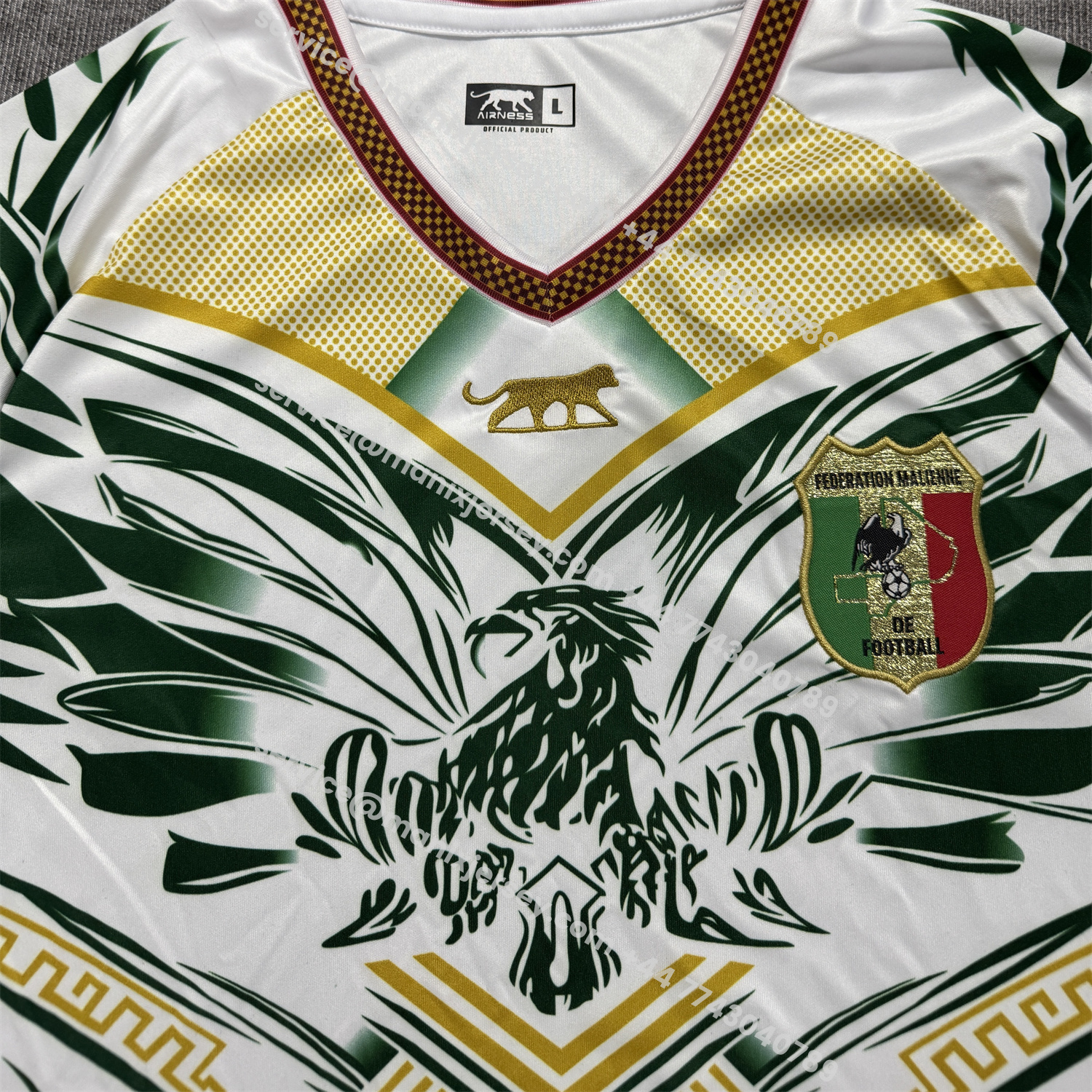 ManixJersey.com | Mali 2026 Eagle White Jersey - Fans Version -Customize Name, Number and Patch | Worldwide Shipping