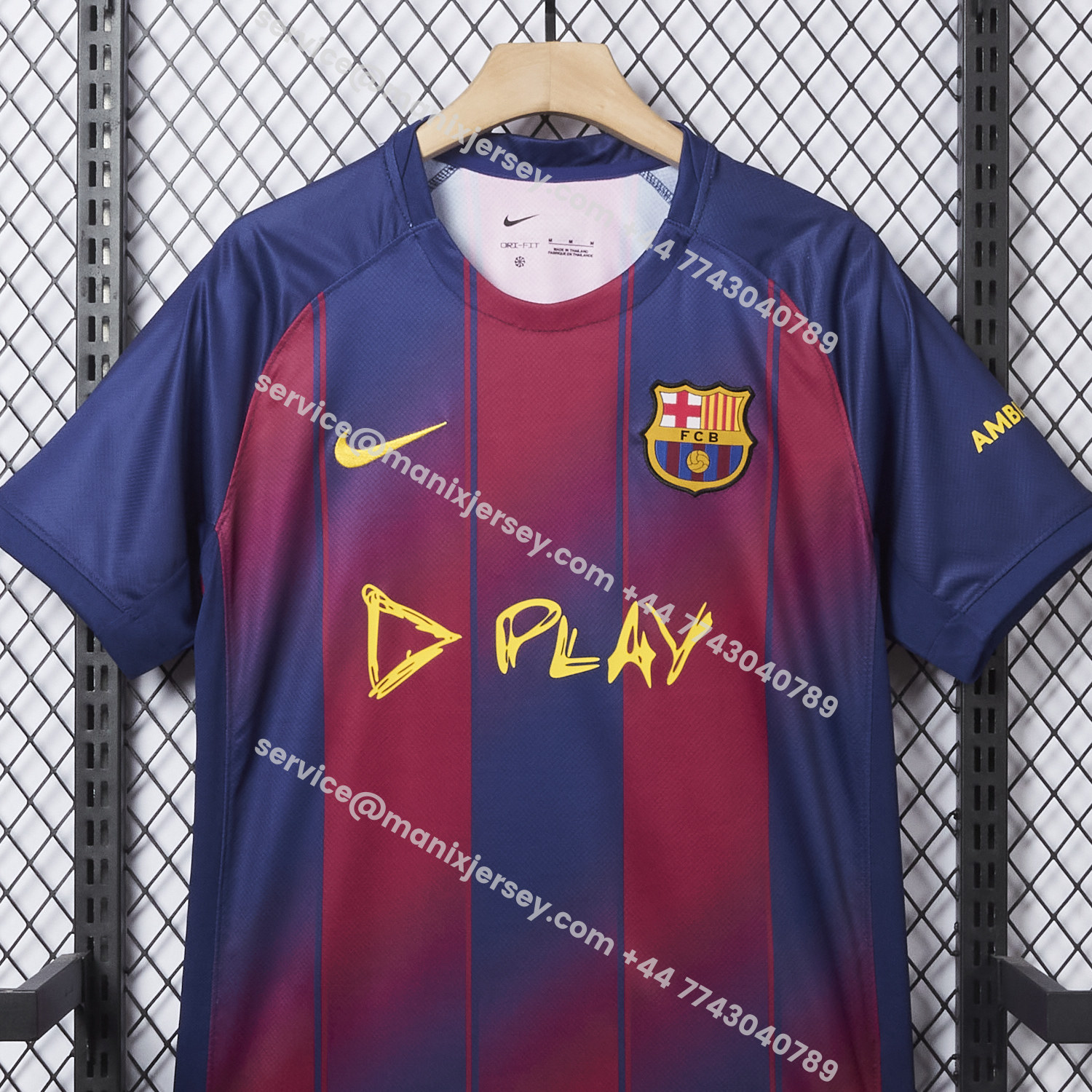 ManixJersey.com | Barcelona 25-26 Ed Sheeran Home Special Jersey - Fans Version -Customize Name, Number and Patch | Worldwide Shipping