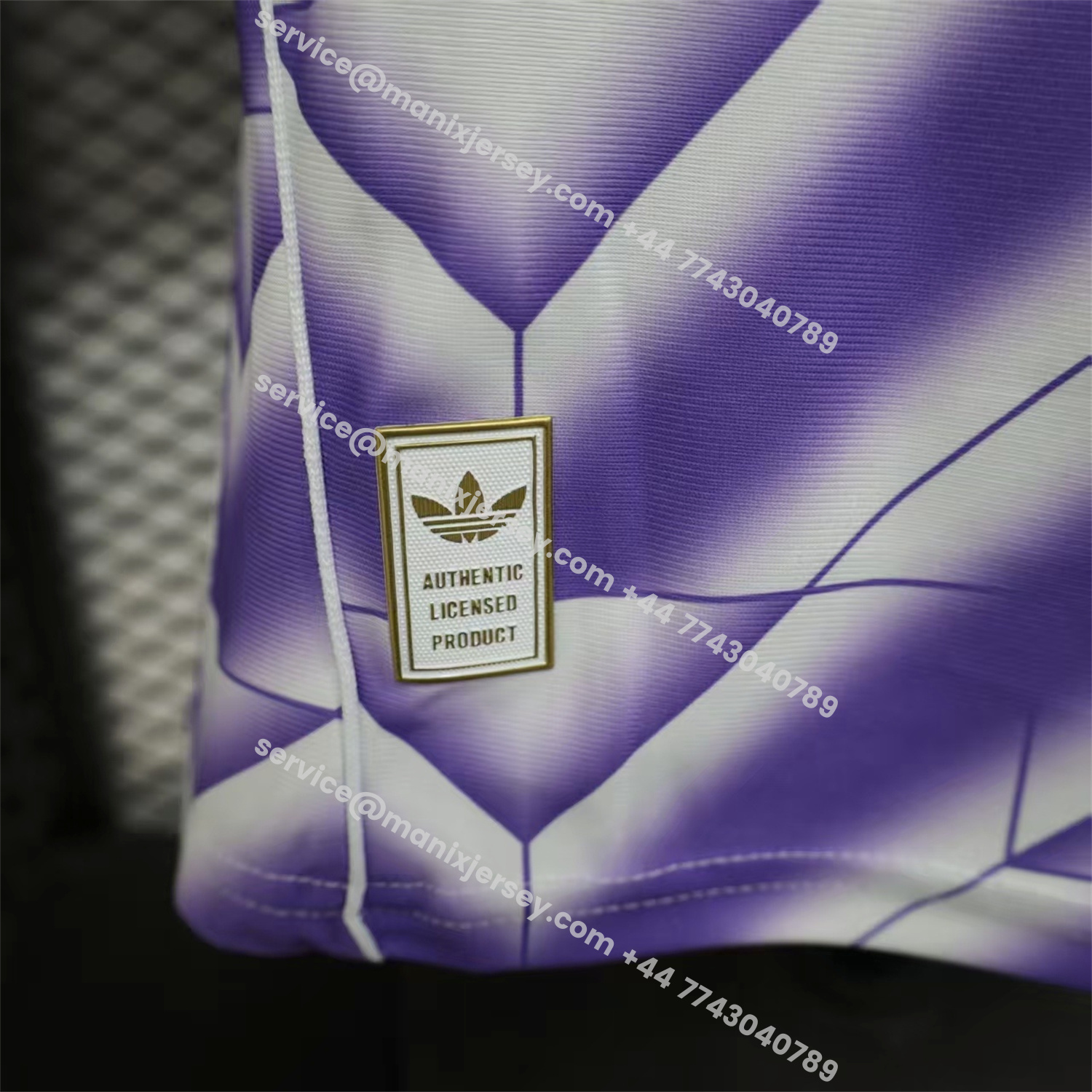 ManixJersey.com | Real Madrid 25-26 Refracted Purple Light White Special Jersey - Player Version -Customize Name, Number and Patch | Worldwide Shipping