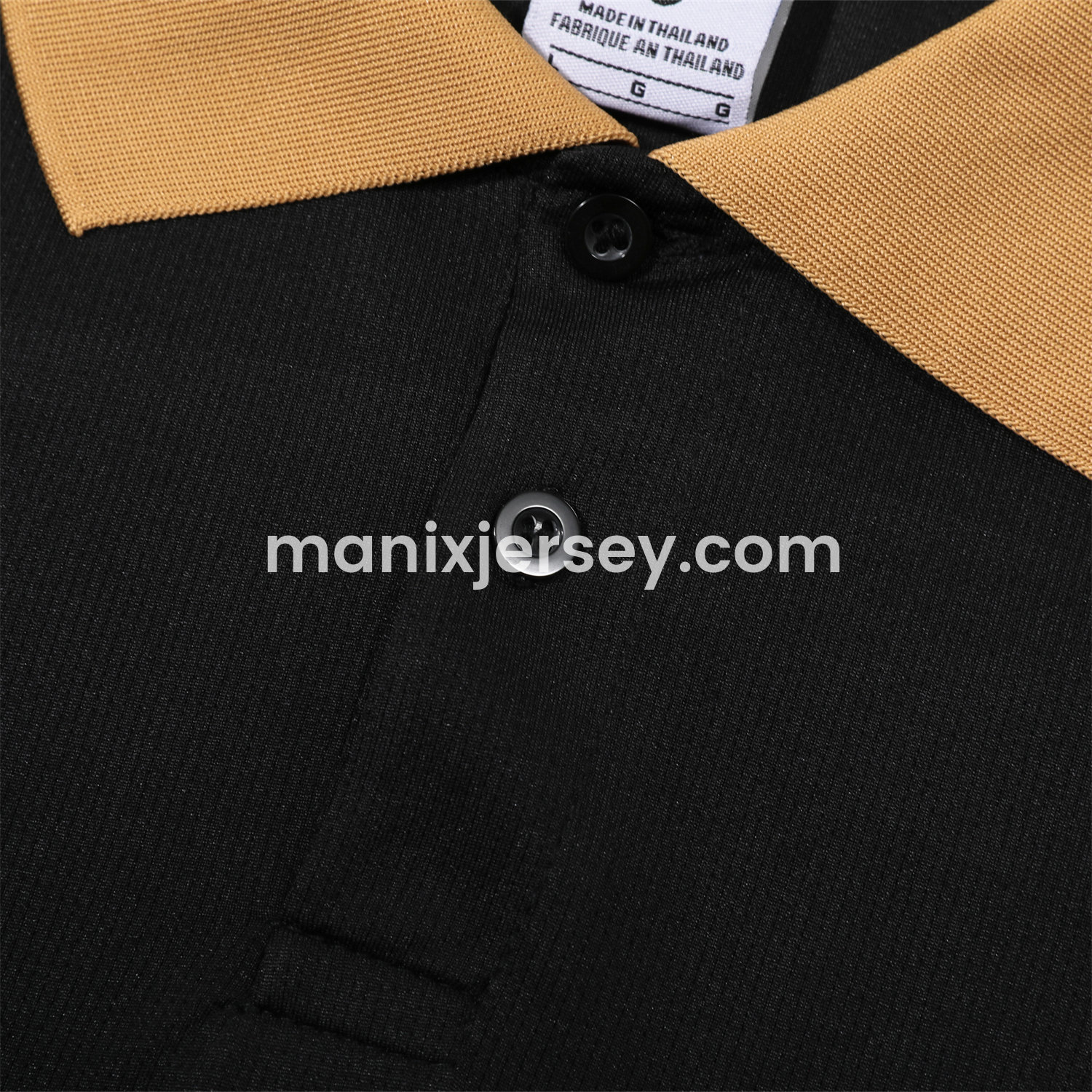 ManixJersey.com | Barcelona 25-26 POLO Short-Sleeve Training Set - Black Top and Pants -Customize Name, Number and Patch | Worldwide Shipping