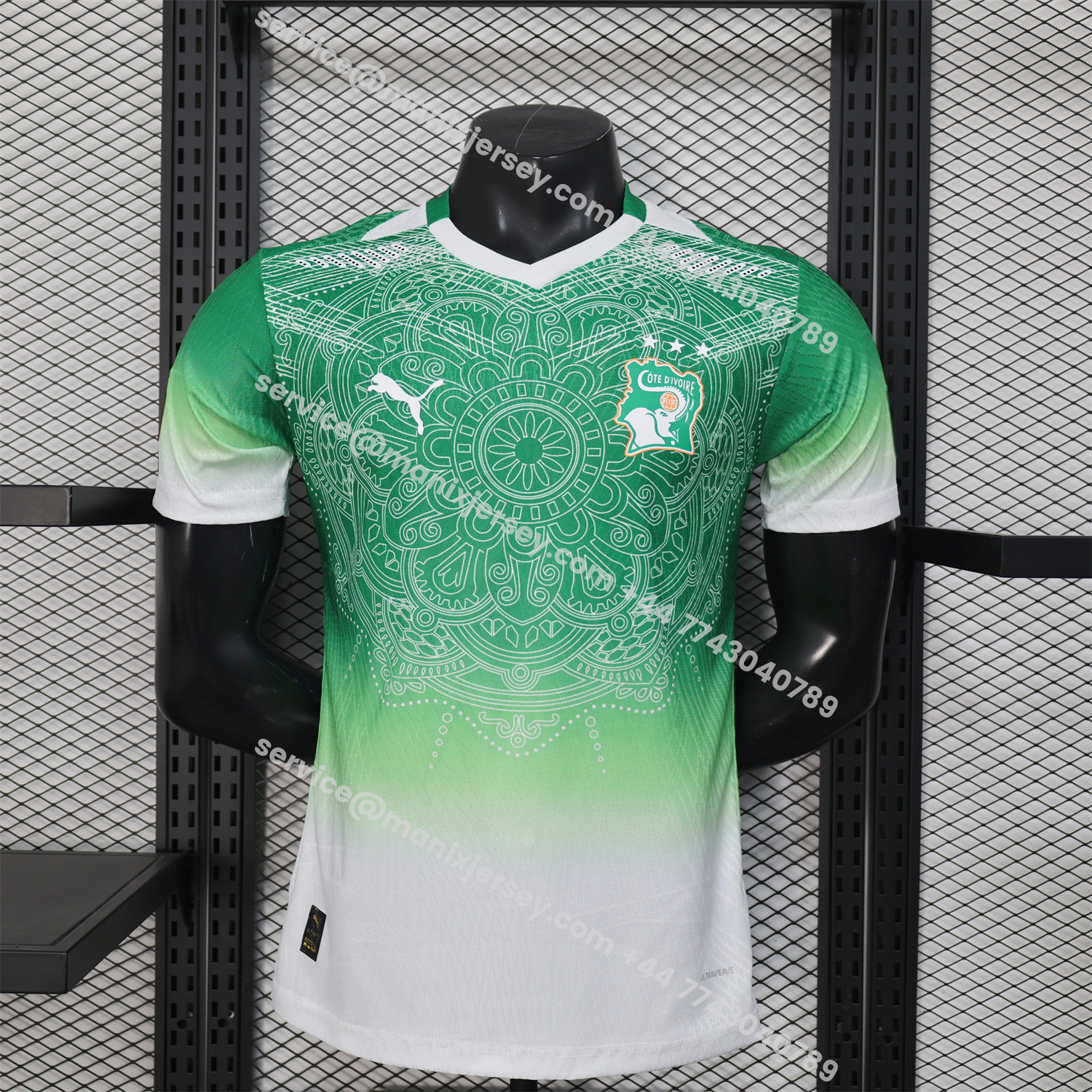 ManixJersey.com | Ivory Coast 2026 Green And White Special Jersey - Player Version -Customize Name, Number and Patch | Worldwide Shipping