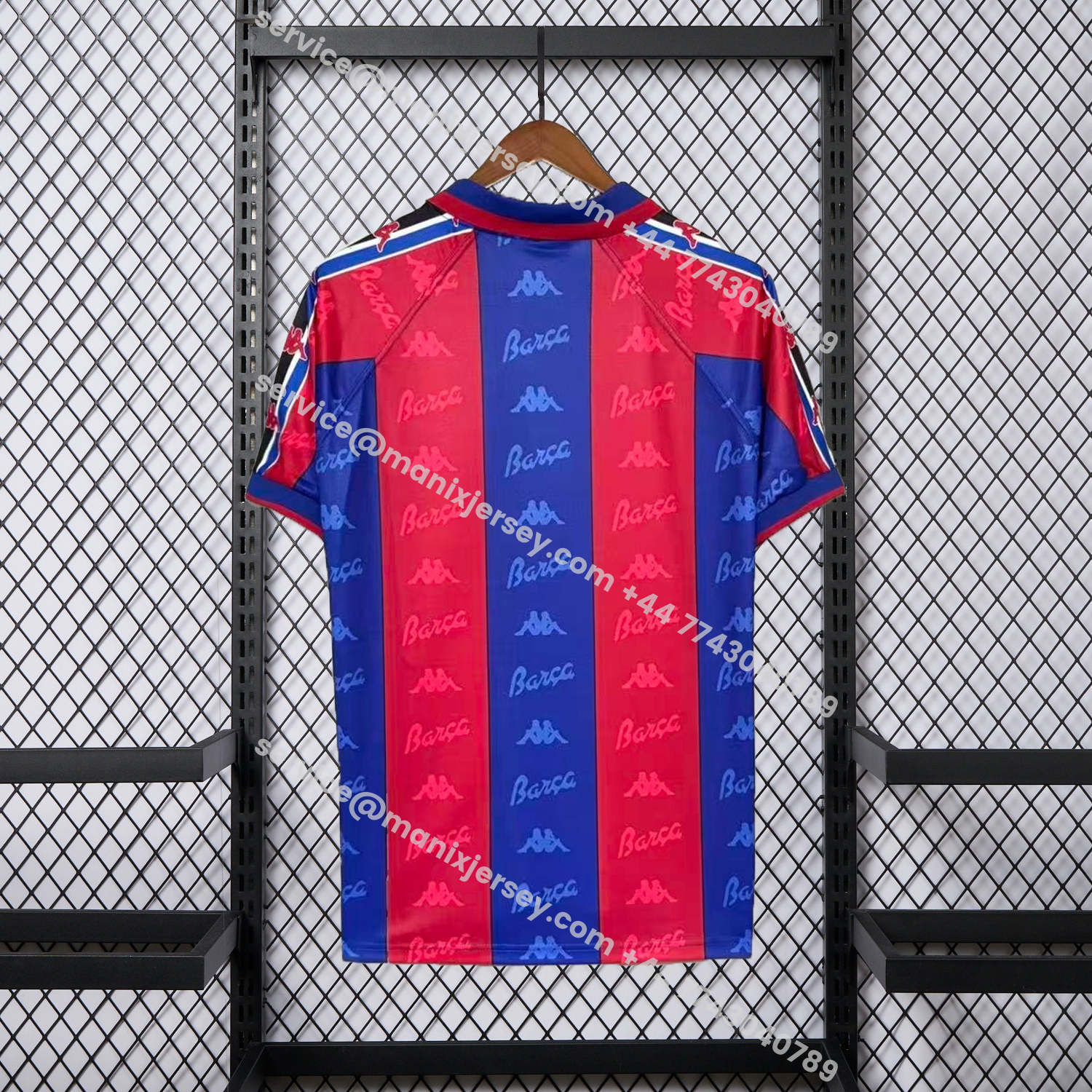 ManixJersey.com | Retro Barcelona 1995-97 Home Jersey -Customize Name, Number and Patch | Worldwide Shipping