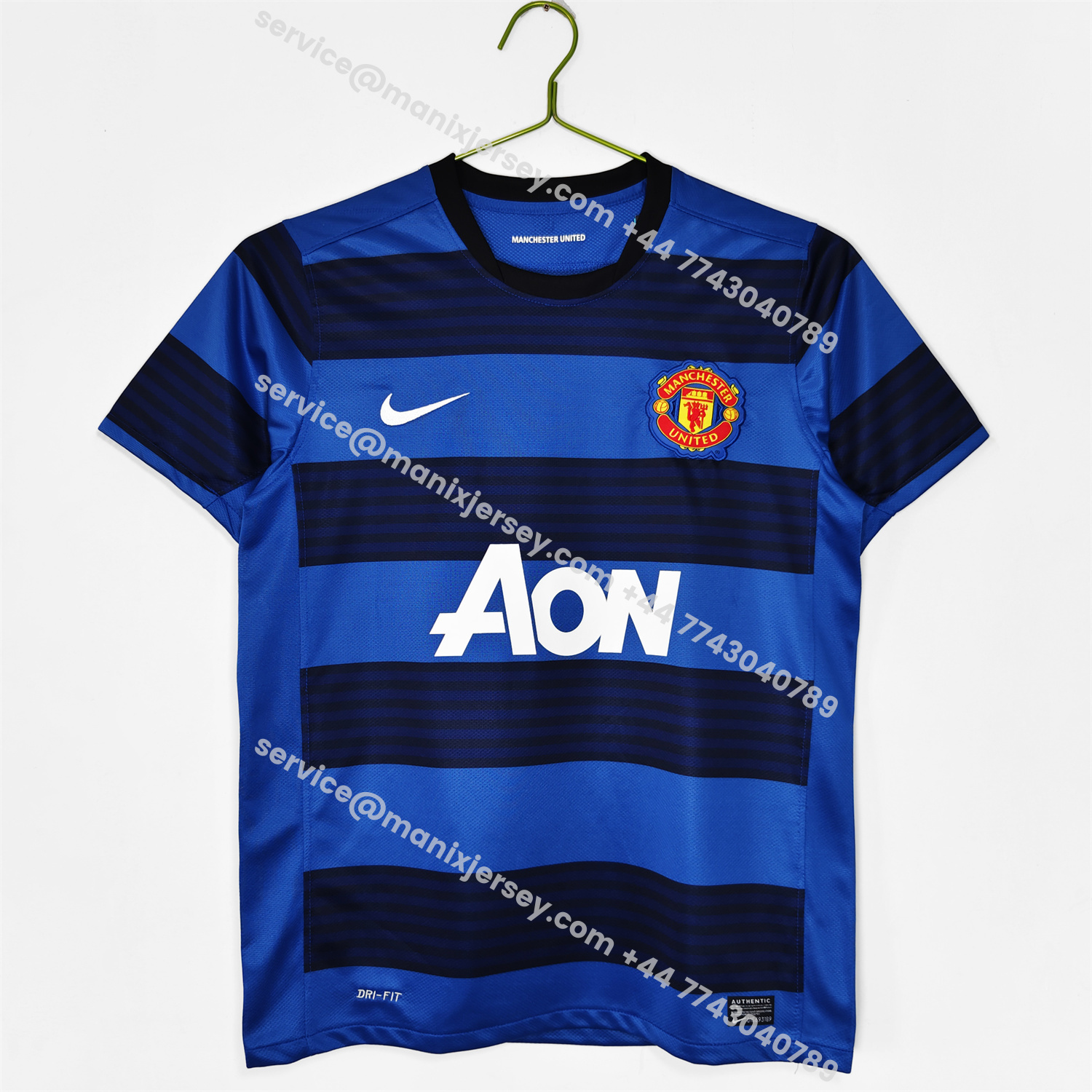 ManixJersey.com | Retro Manchester United 2011-12 Away Jersey -Customize Name, Number and Patch | Worldwide Shipping