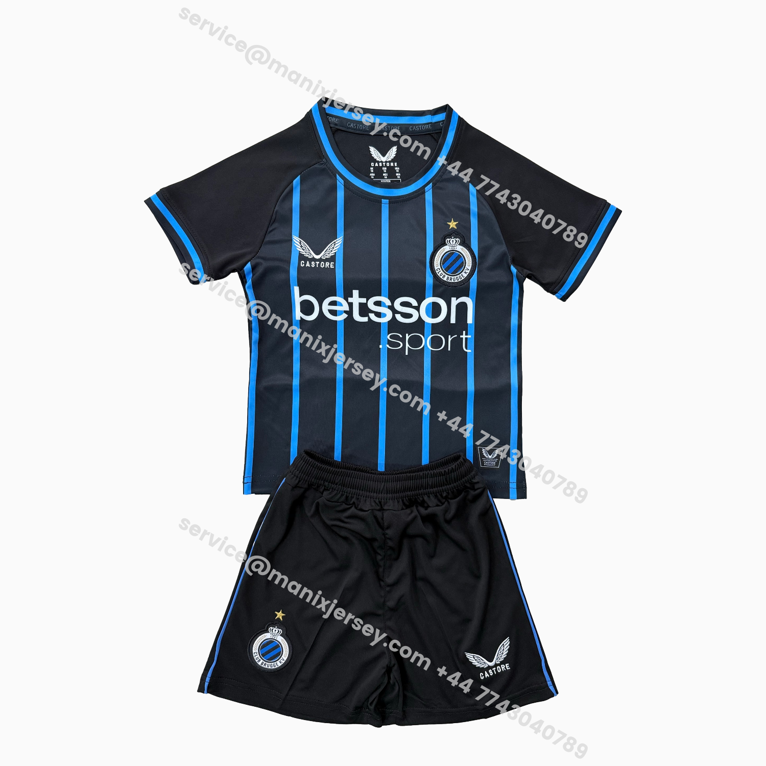ManixJersey.com | Club Brugge 25-26 Home Kids Kit -Customize Name, Number and Patch | Worldwide Shipping