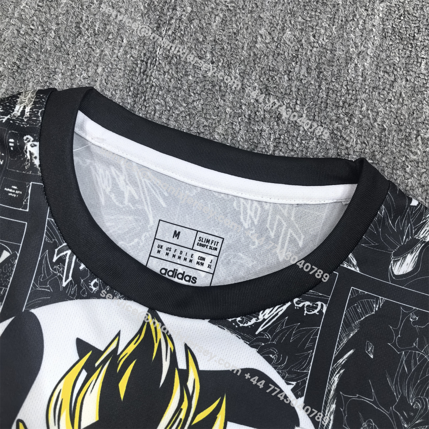ManixJersey.com | Japan 25-26 Son Goku Super Saiyan Black Jersey - Fans Version -Customize Name, Number and Patch | Worldwide Shipping