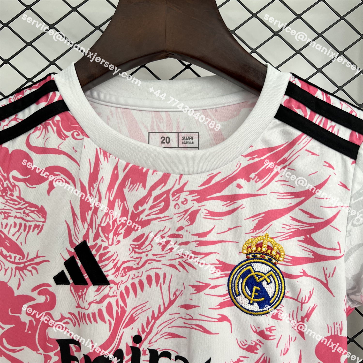 ManixJersey.com | Real Madrid 25-26 Dragon Pink And Black Special Kids Kit -Customize Name, Number and Patch | Worldwide Shipping