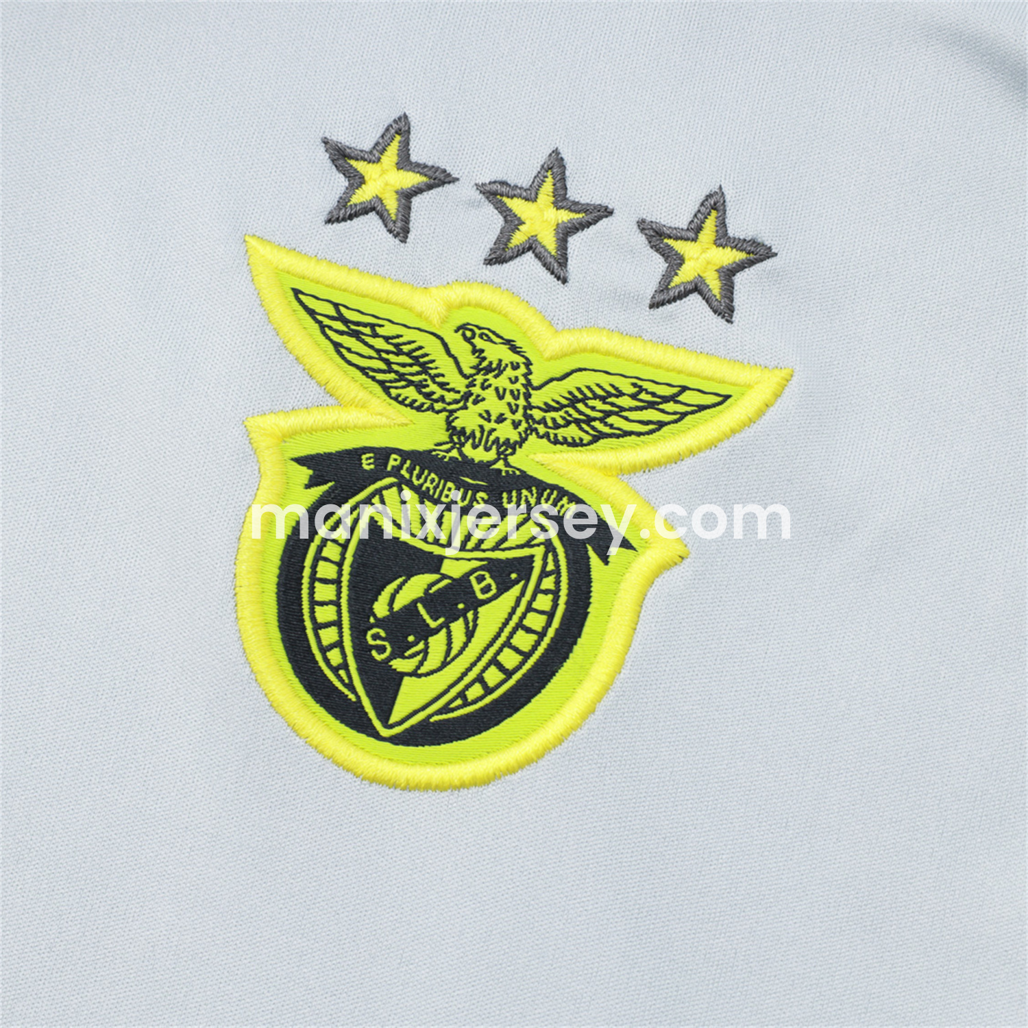 ManixJersey.com | Benfica 25-26 POLO Short-Sleeve Training Set - Grey Top and Deep Grey Pants -Customize Name, Number and Patch | Worldwide Shipping