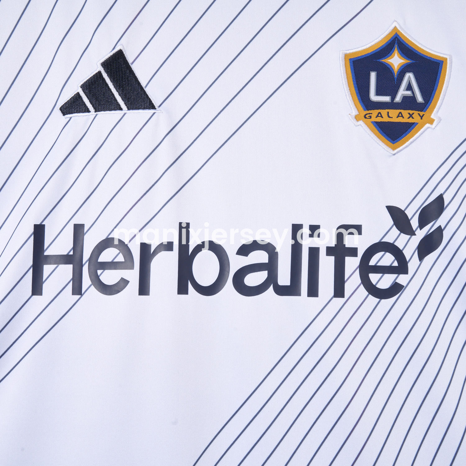 ManixJersey.com | LA Galaxy 2025 Home Jersey - Fans Version -Customize Name, Number and Patch | Worldwide Shipping