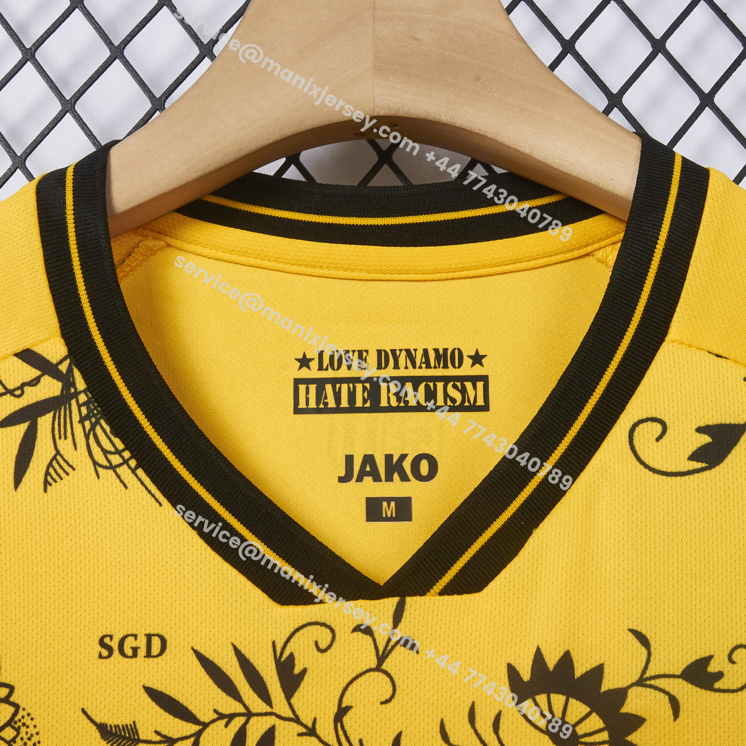 ManixJersey.com | Dynamo Dresden 25-26 HATE RACISM Special Jersey - Fans Version -Customize Name, Number and Patch | Worldwide Shipping