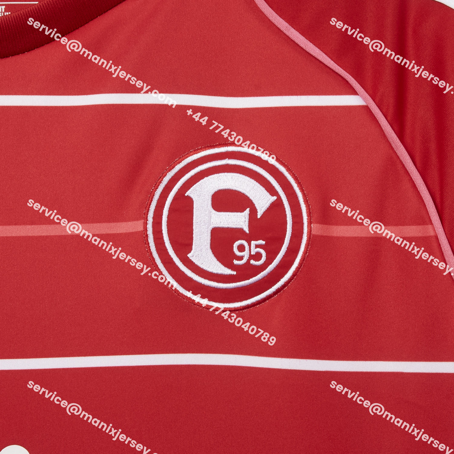 ManixJersey.com | Fortuna Düsseldorf 25-26 Home Jersey - Fans Version -Customize Name, Number and Patch | Worldwide Shipping