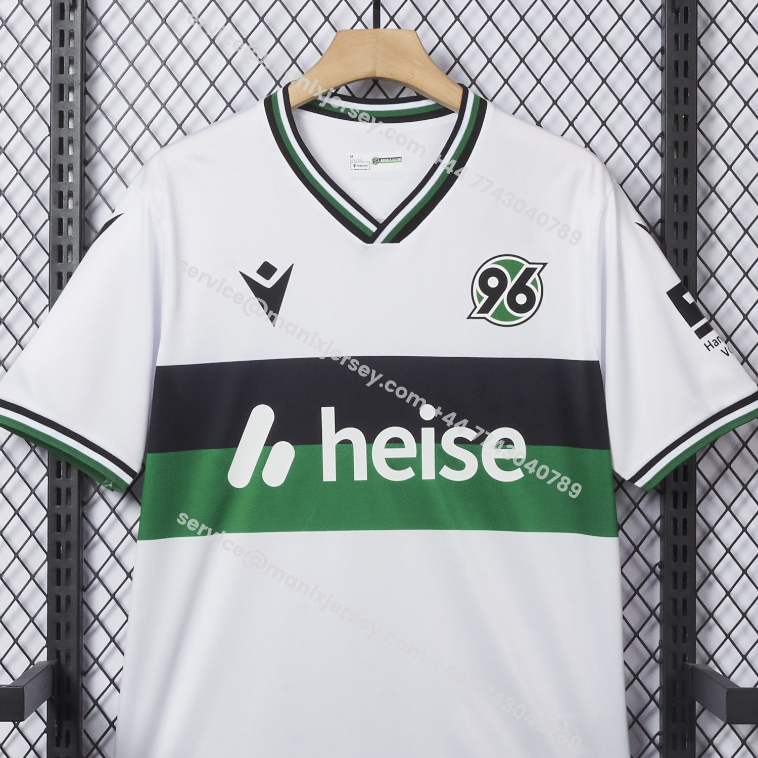 ManixJersey.com | Hannover 96 25-26 Third White Jersey - Fans Version -Customize Name, Number and Patch | Worldwide Shipping