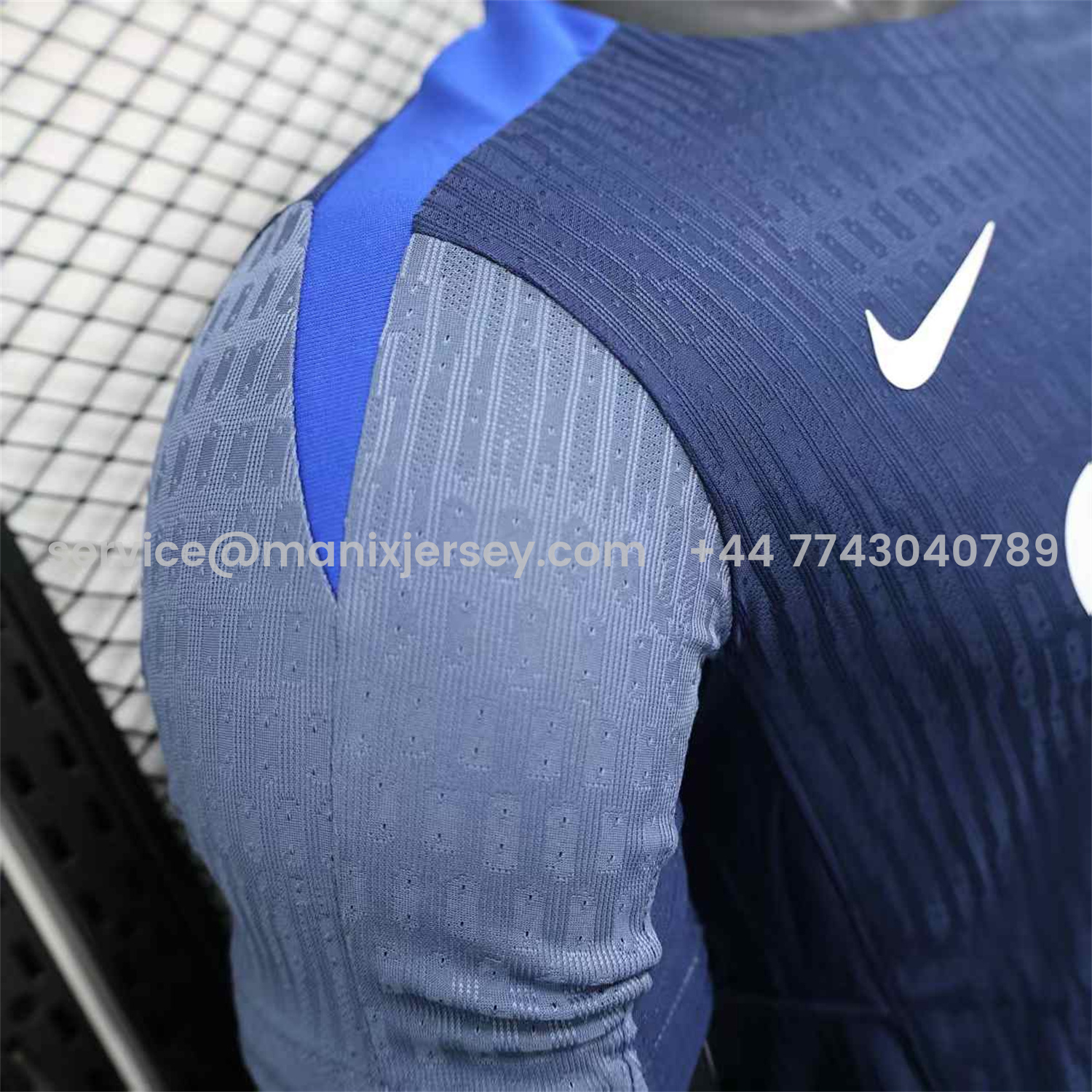 ManixJersey.com | Paris Saint-Germain PSG Blue & Grey Special Jersey - Player Version -Customize Name, Number and Patch | Worldwide Shipping