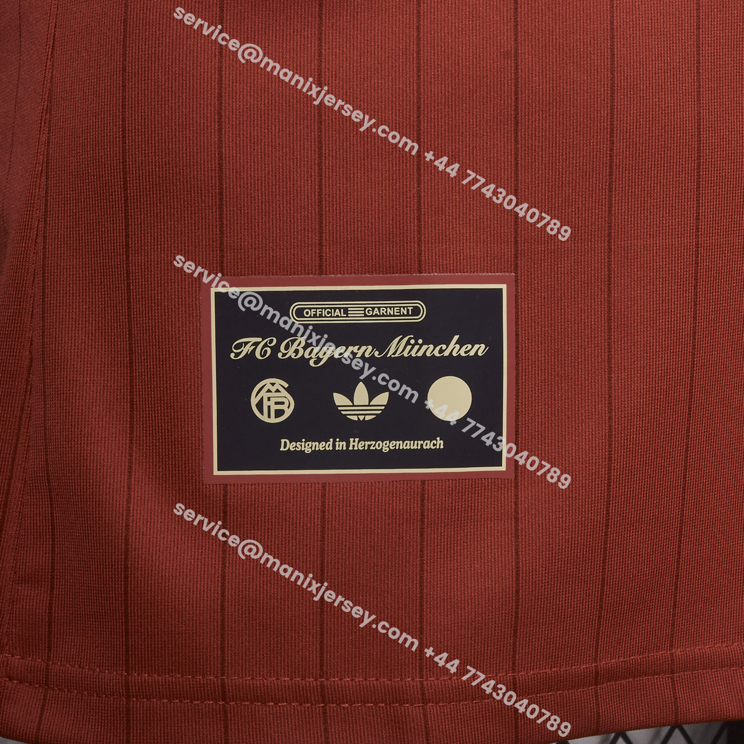 ManixJersey.com | Bayern Munich 25-26 Trefoil Red Travel Jersey - Player Version -Customize Name, Number and Patch | Worldwide Shipping