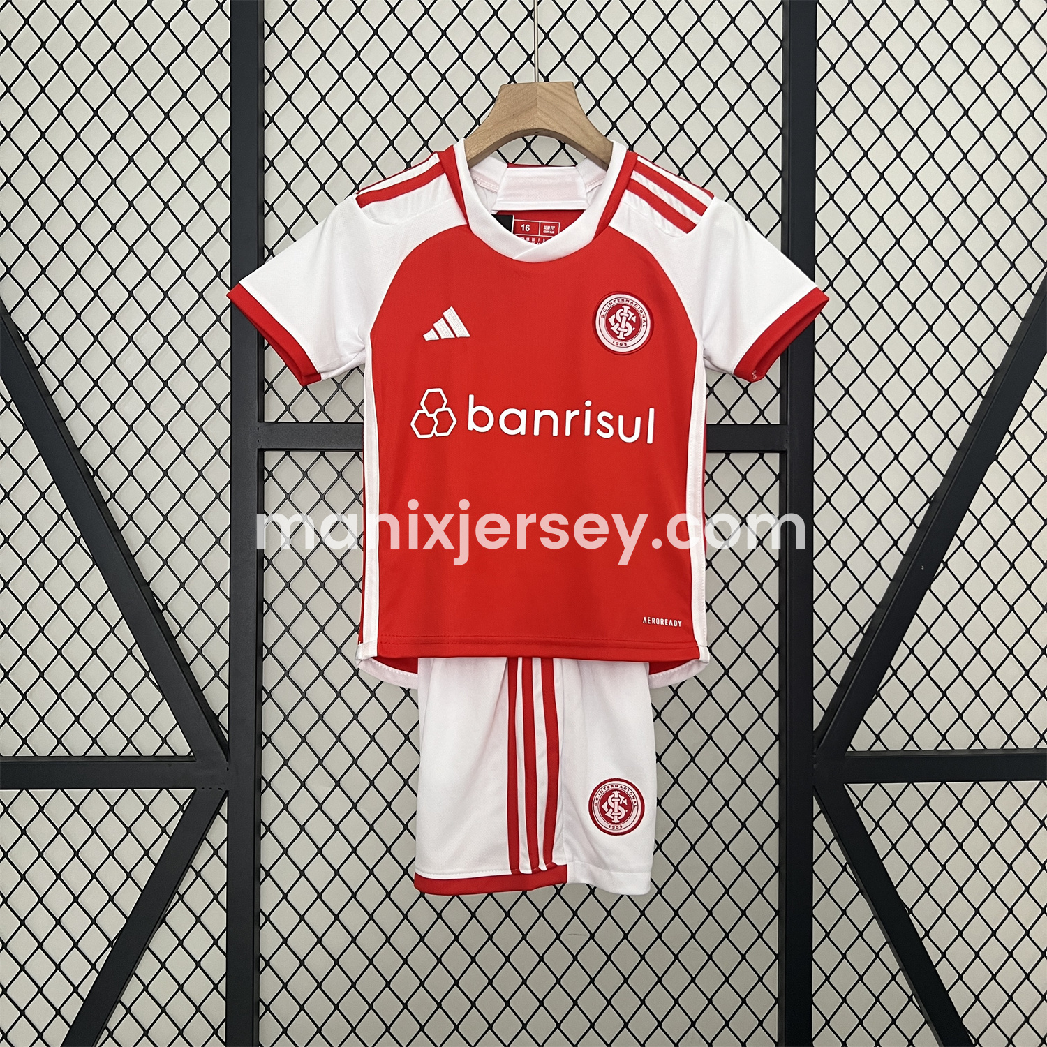 ManixJersey.com | SC Internacional 24-25 Home Kids Kit -Customize Name, Number and Patch | Worldwide Shipping