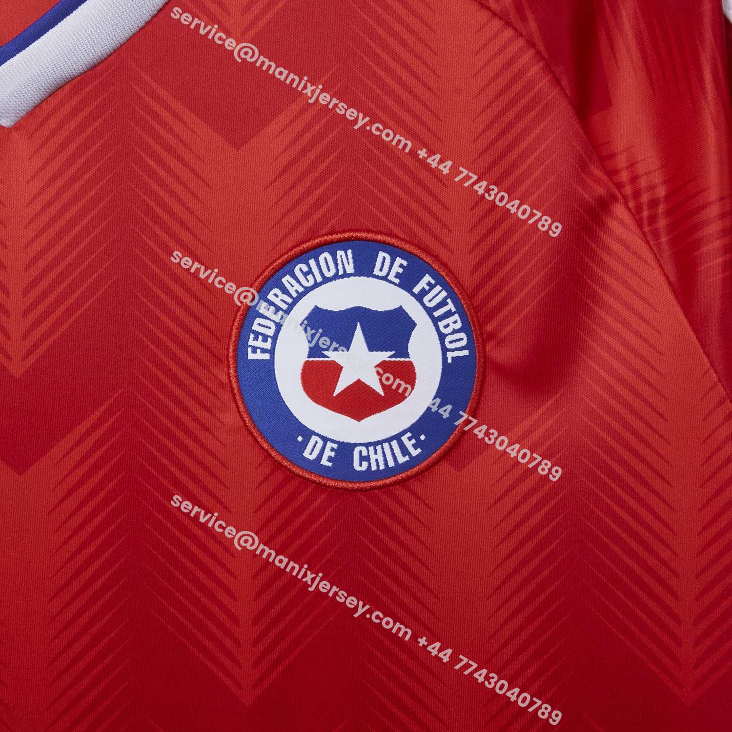 ManixJersey.com | Chile 25-26 Home Jersey (Leaked Version) - Fans Version -Customize Name, Number and Patch | Worldwide Shipping