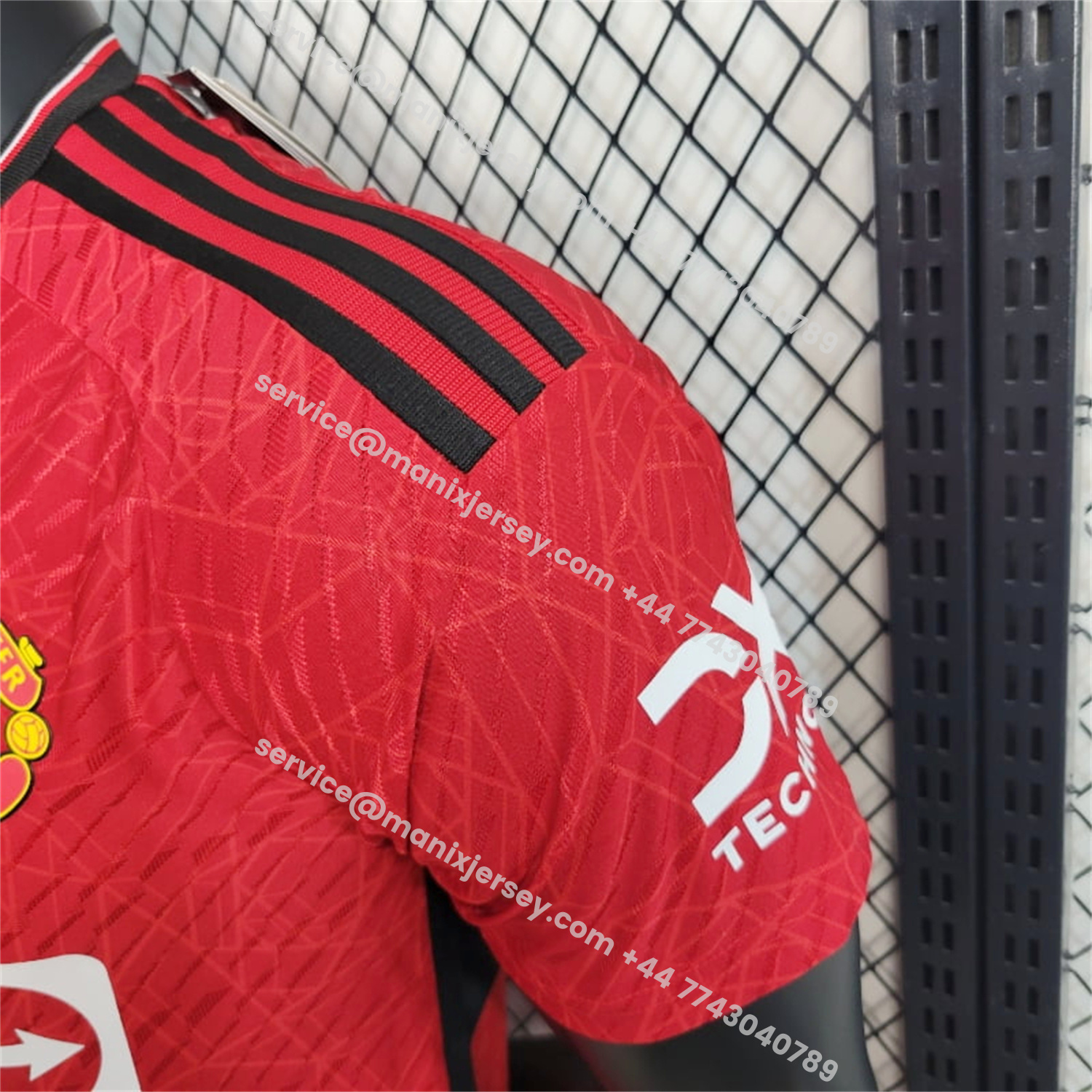 ManixJersey.com | Retro Manchester United 2023-24 Home Red Jersey - Player Version -Customize Name, Number and Patch | Worldwide Shipping