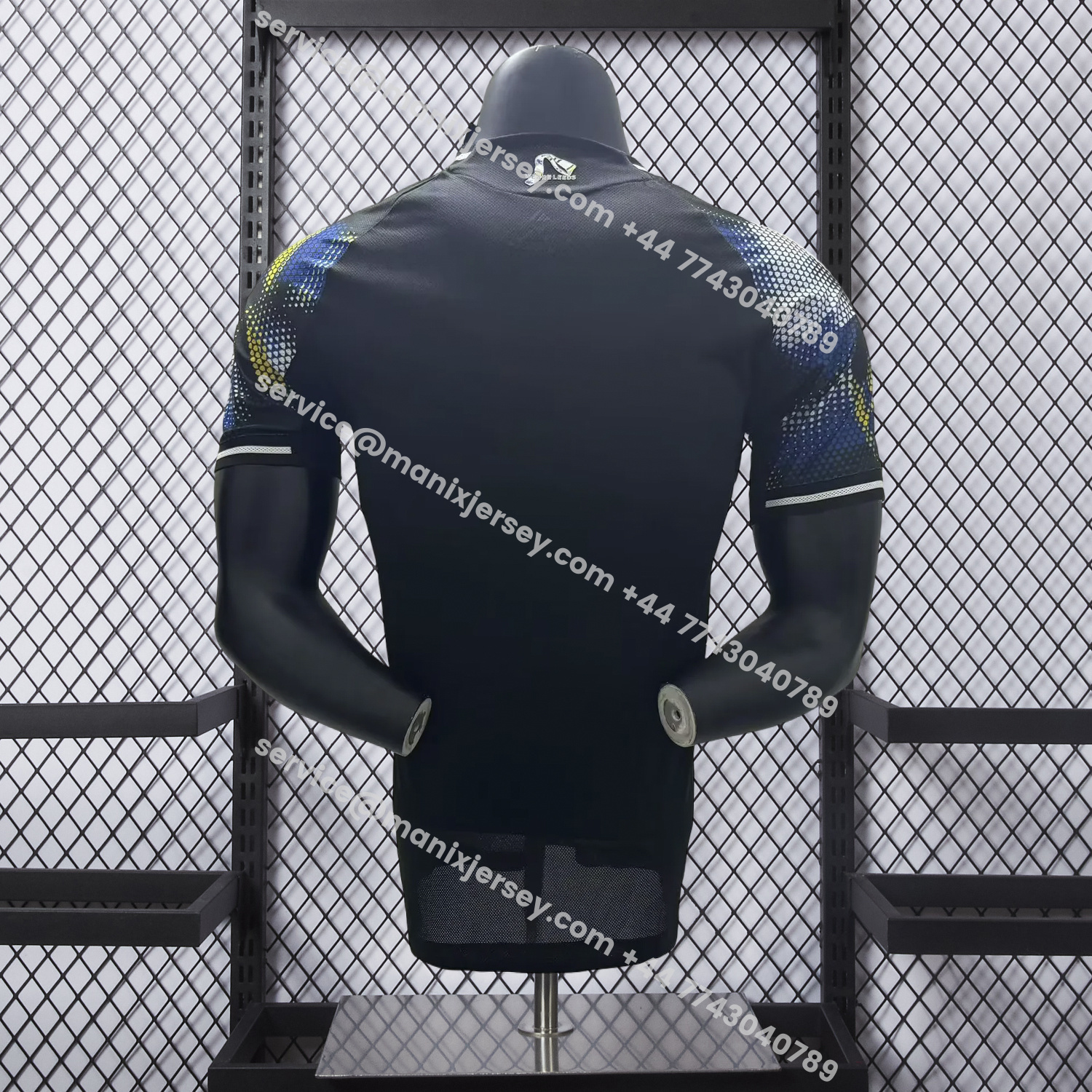 ManixJersey.com | Leeds United 25-26 Third Black Jersey - Player Version -Customize Name, Number and Patch | Worldwide Shipping