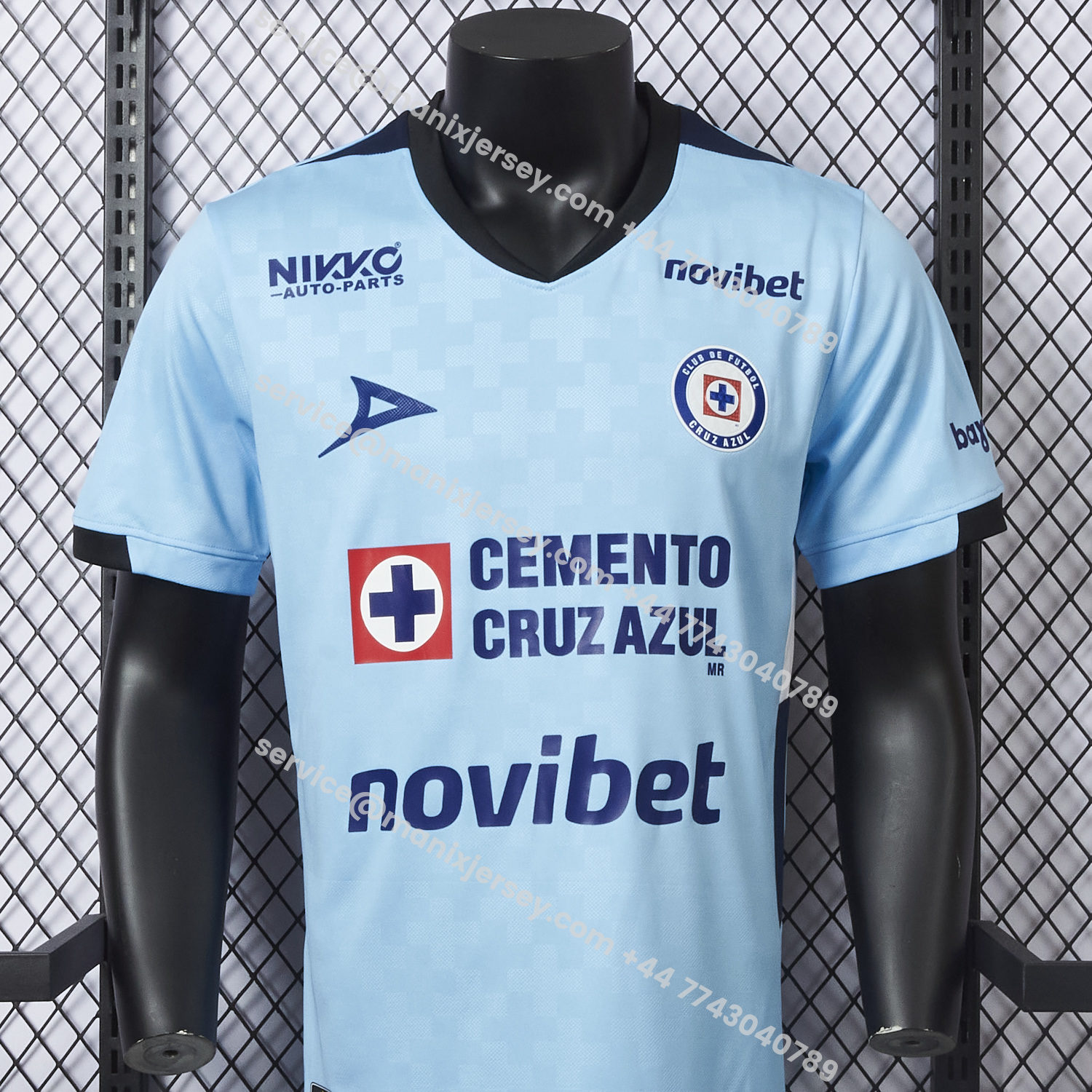 ManixJersey.com | Cruz Azul 25-26 Goalkeeper Blue Jersey - Player Version -Customize Name, Number and Patch | Worldwide Shipping