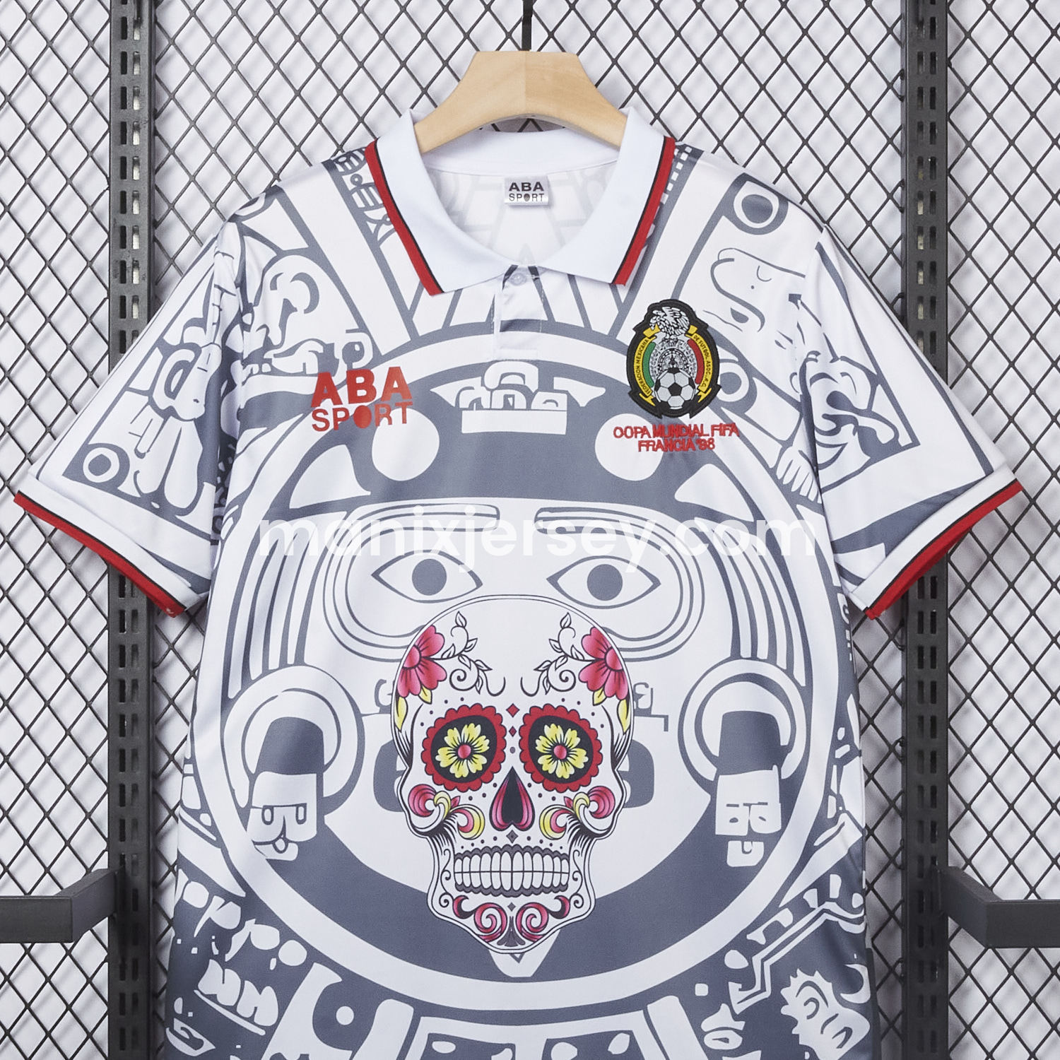 ManixJersey.com | Retro Mexico 1998 Away Grey Special Edition Jersey -Customize Name, Number and Patch | Worldwide Shipping