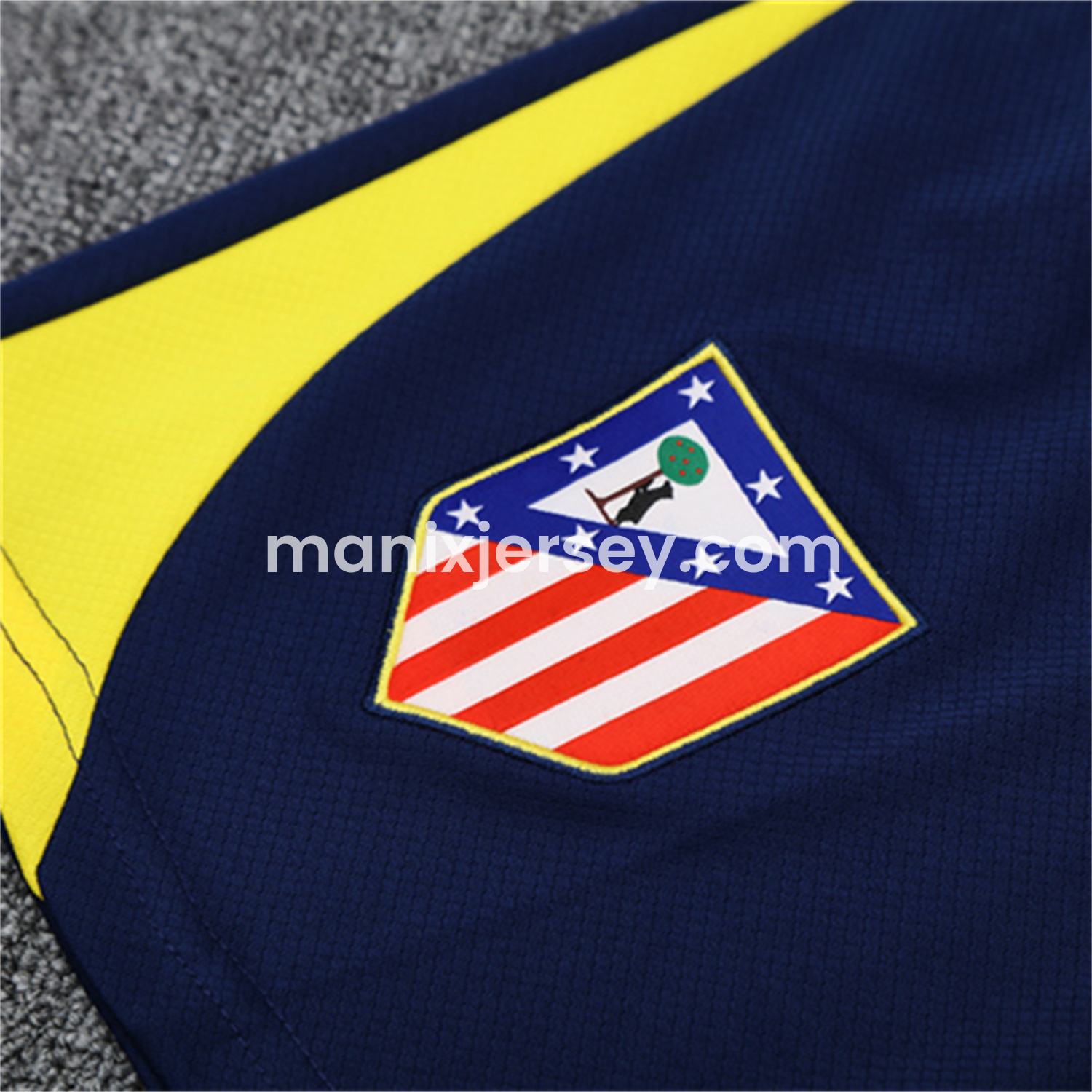 ManixJersey.com | Atletico Madrid 25-26 Kids Short-Sleeve Training Set - Purple Top & Royal Blue shorts -Customize Name, Number and Patch | Worldwide Shipping