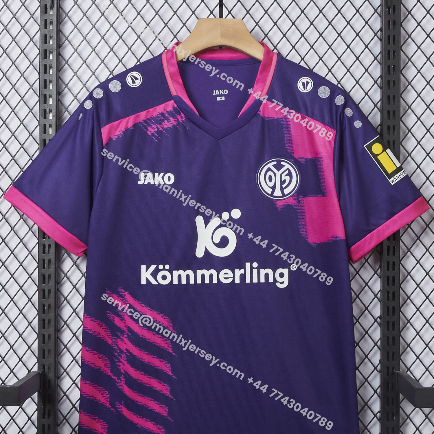 ManixJersey.com | Mainz 25-26 Away Purple Jersey - Fans Version -Customize Name, Number and Patch | Worldwide Shipping